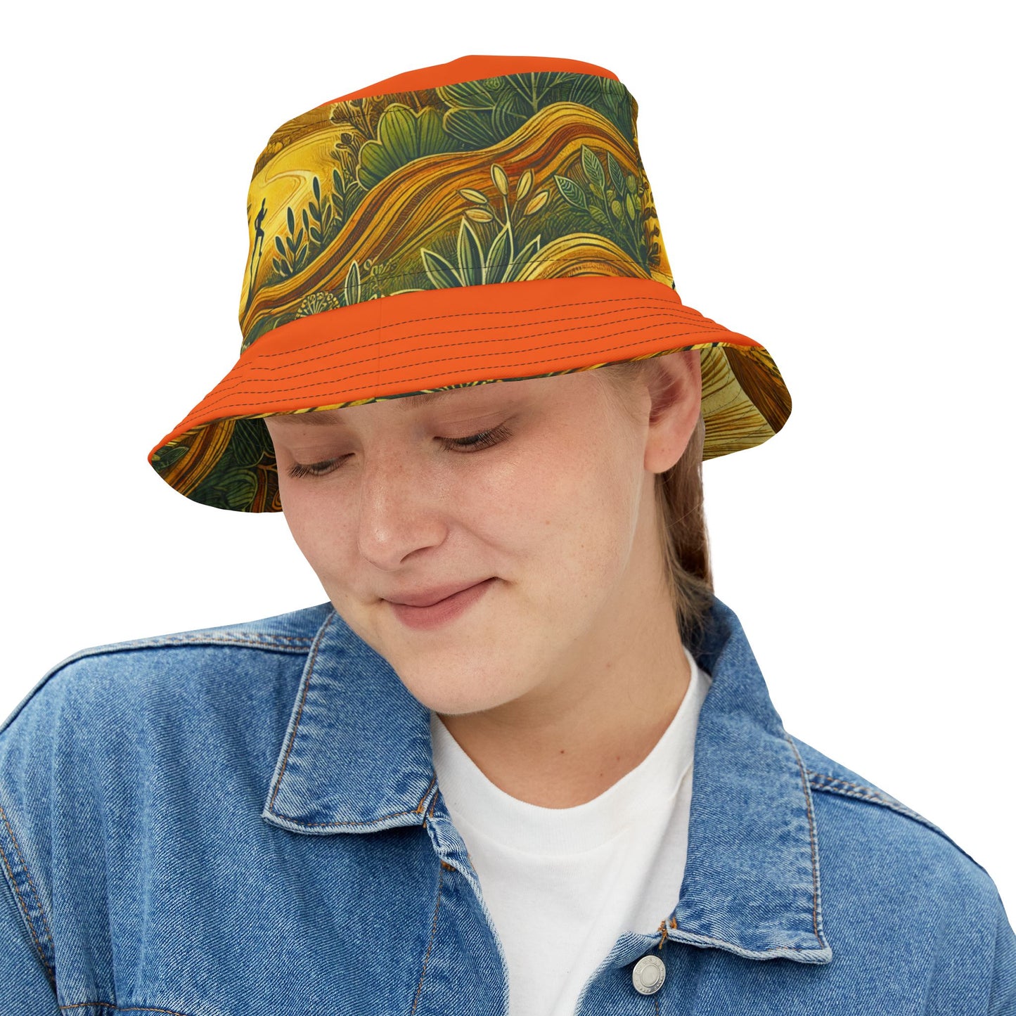 NOFLATMILES Sunburst Flow Bucket Hat (AOP)