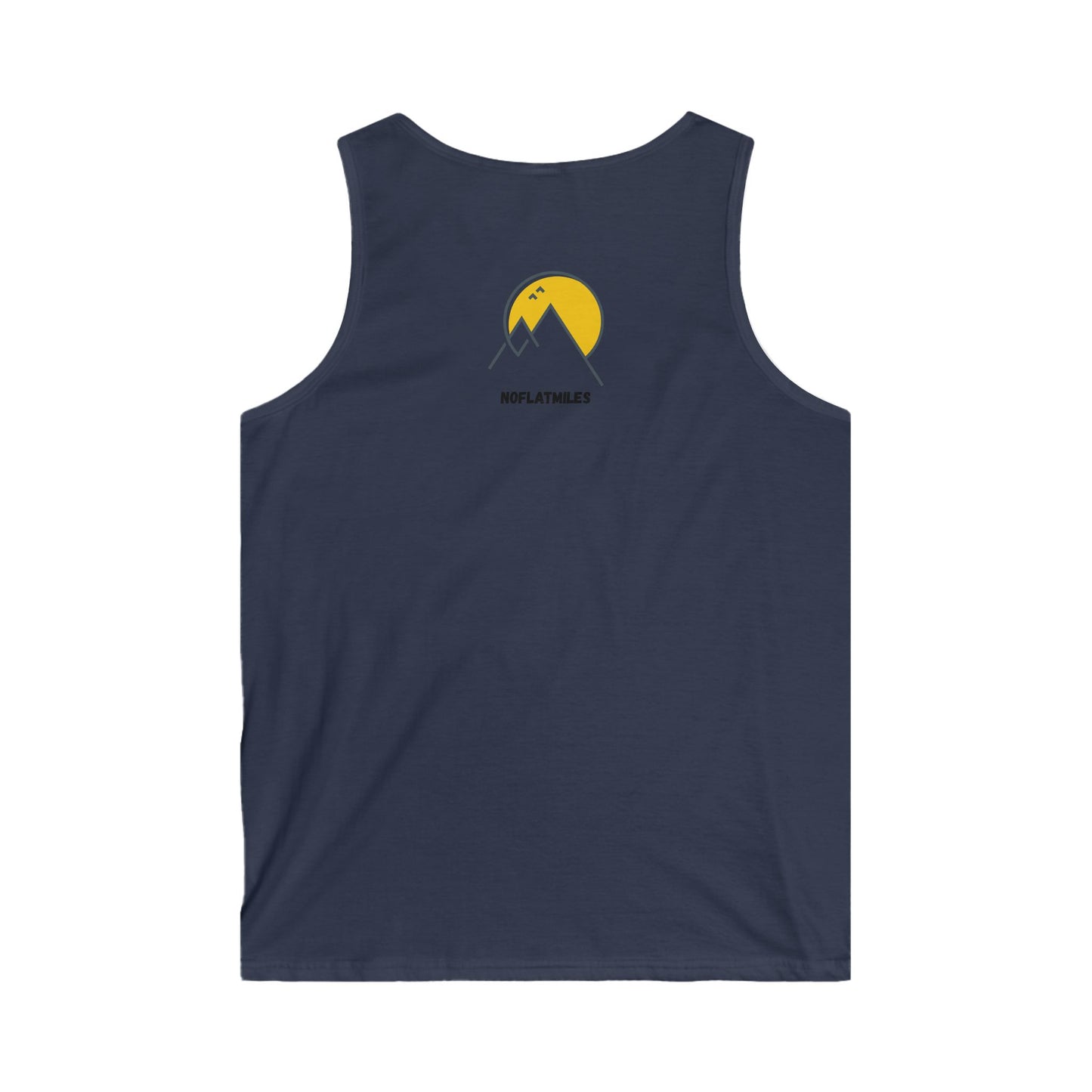 NOFLATMILES Night Shift Men’s Tank – Softstyle (After-Dark Heat)