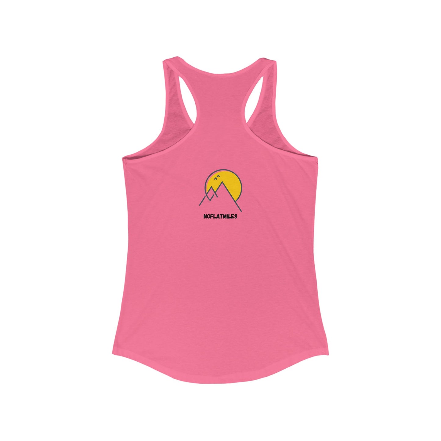 NOFLATMILES Rainier Bloom Women’s Racerback Tank (Summer Climb)