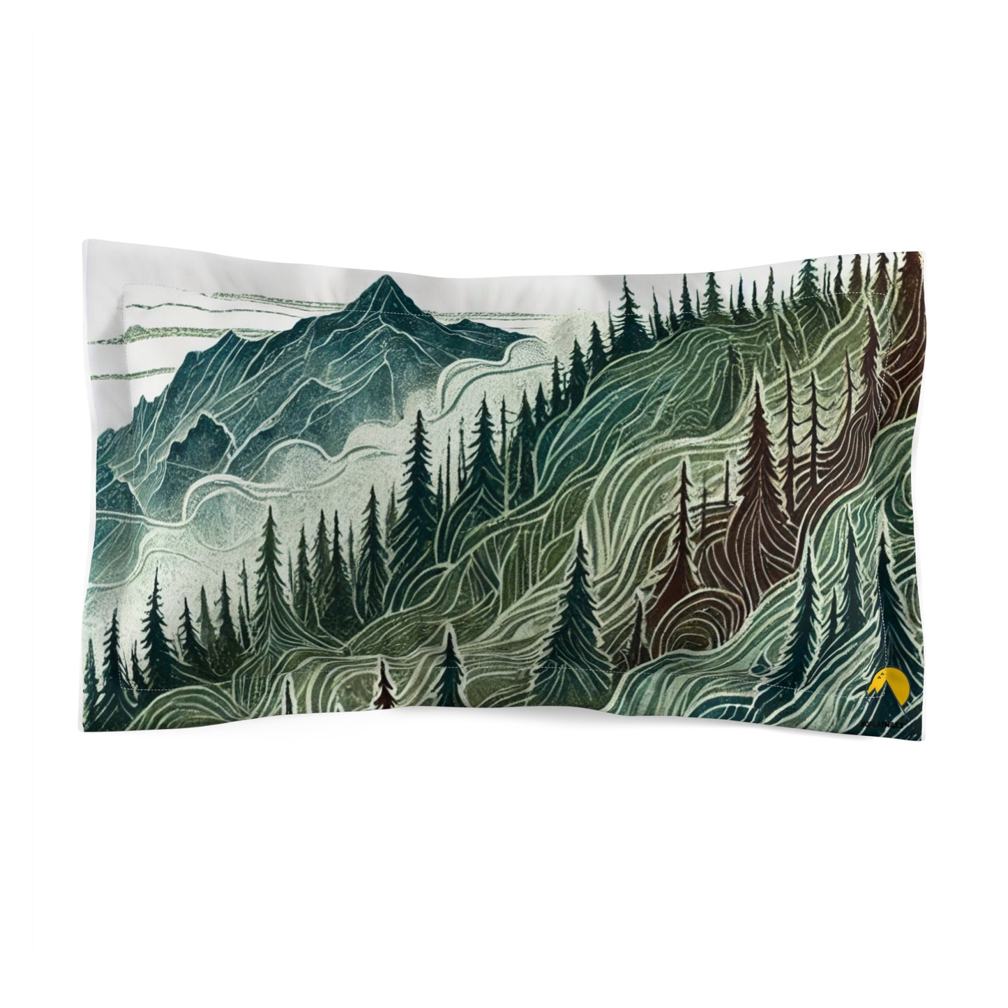 NOFLATMILES “Evergreen Flow” Pillow Shams