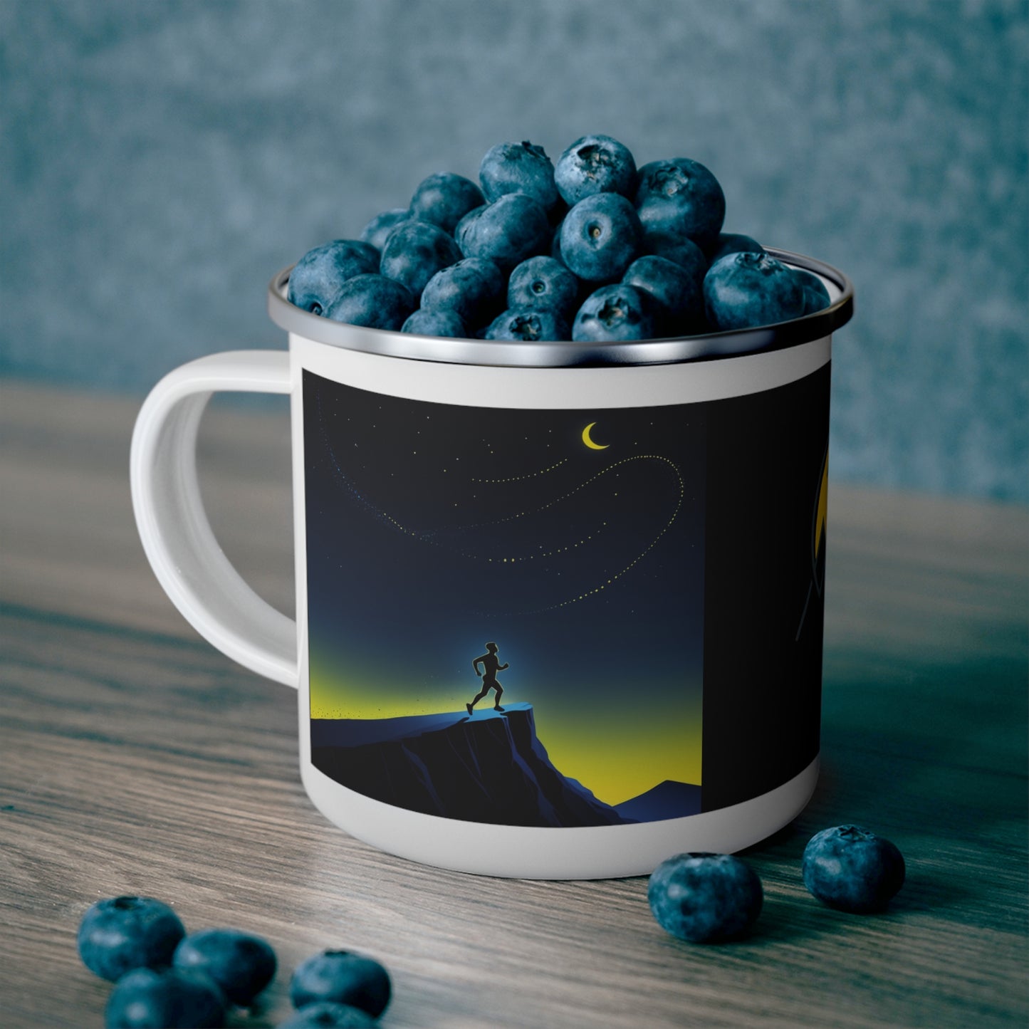 NOFLATMILES Night Shift Enamel Camp Mug 12oz (Starlight Ritual)