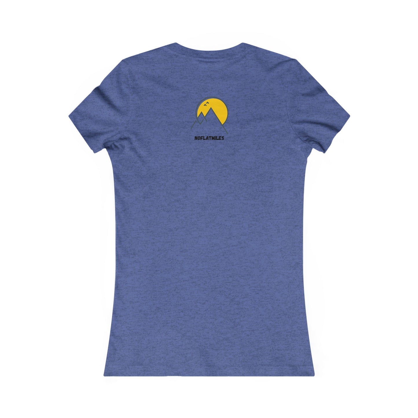 NOFLATMILES Night Shift Women’s Tee – Bella+Canvas 6004 (Crescent Route)