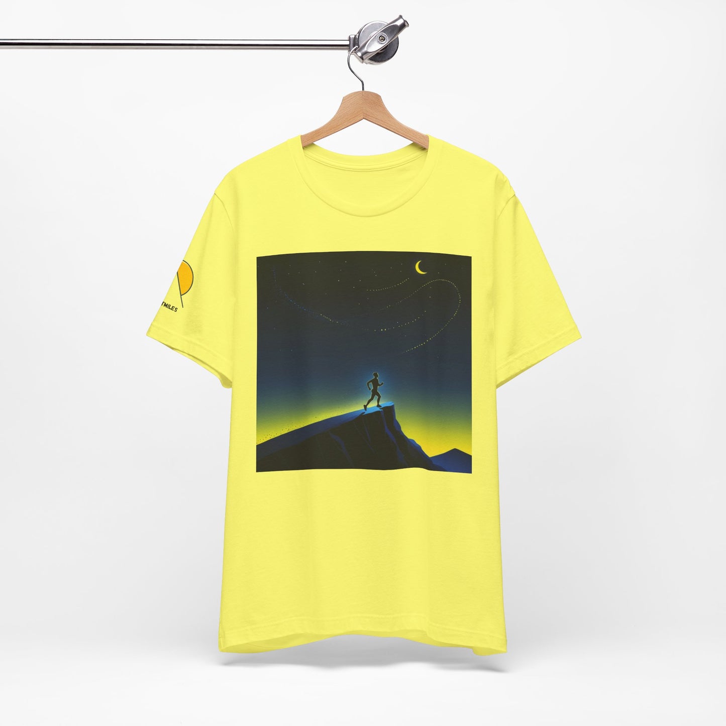 NOFLATMILES Night Shift Tee – Bella+Canvas 3001 (Moonrise Miles)