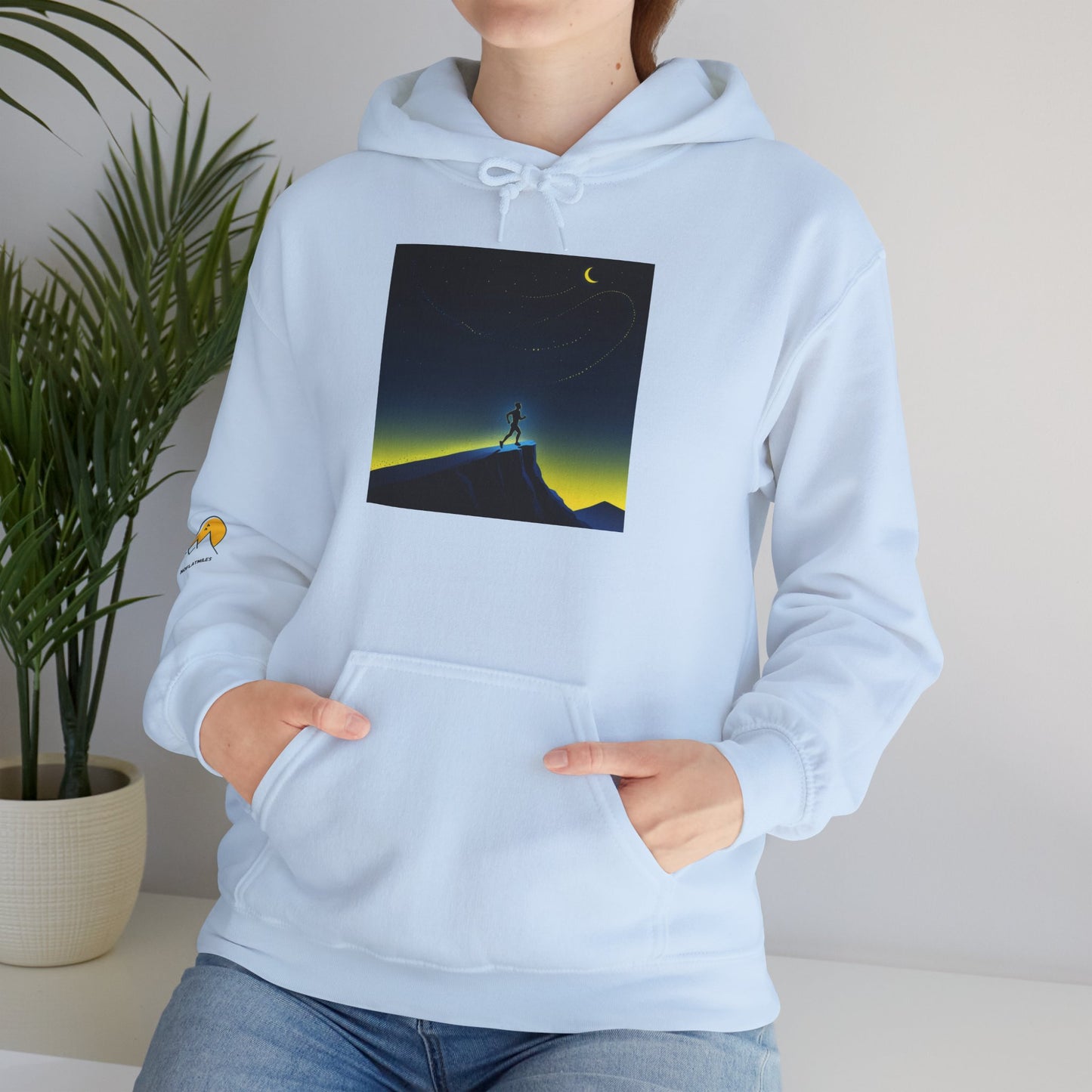 NOFLATMILES Night Shift Hoodie – Gildan 18500 (Starlight Cozy)