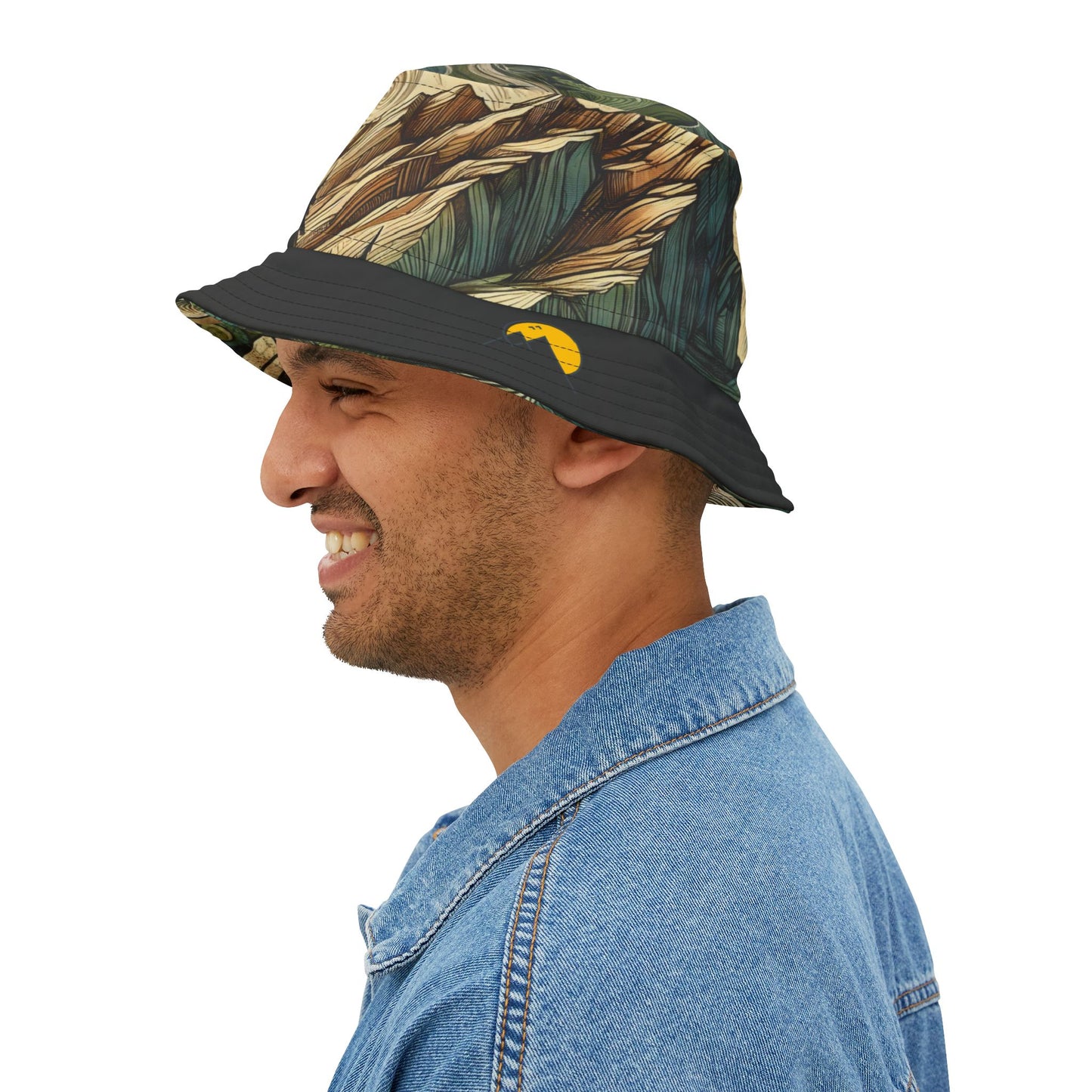 NOFLATMILES Whirlwind Peaks Bucket Hat (AOP) – 360° Contours
