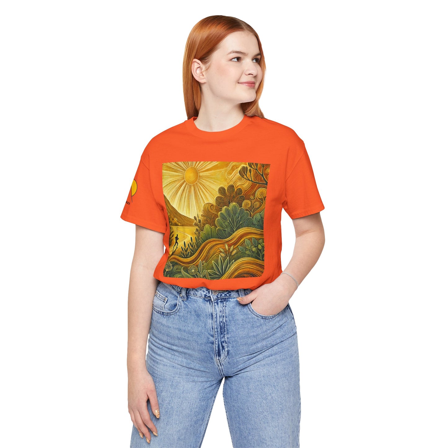 NOFLATMILES Sunburst Flow Tee – Bella+Canvas 3001