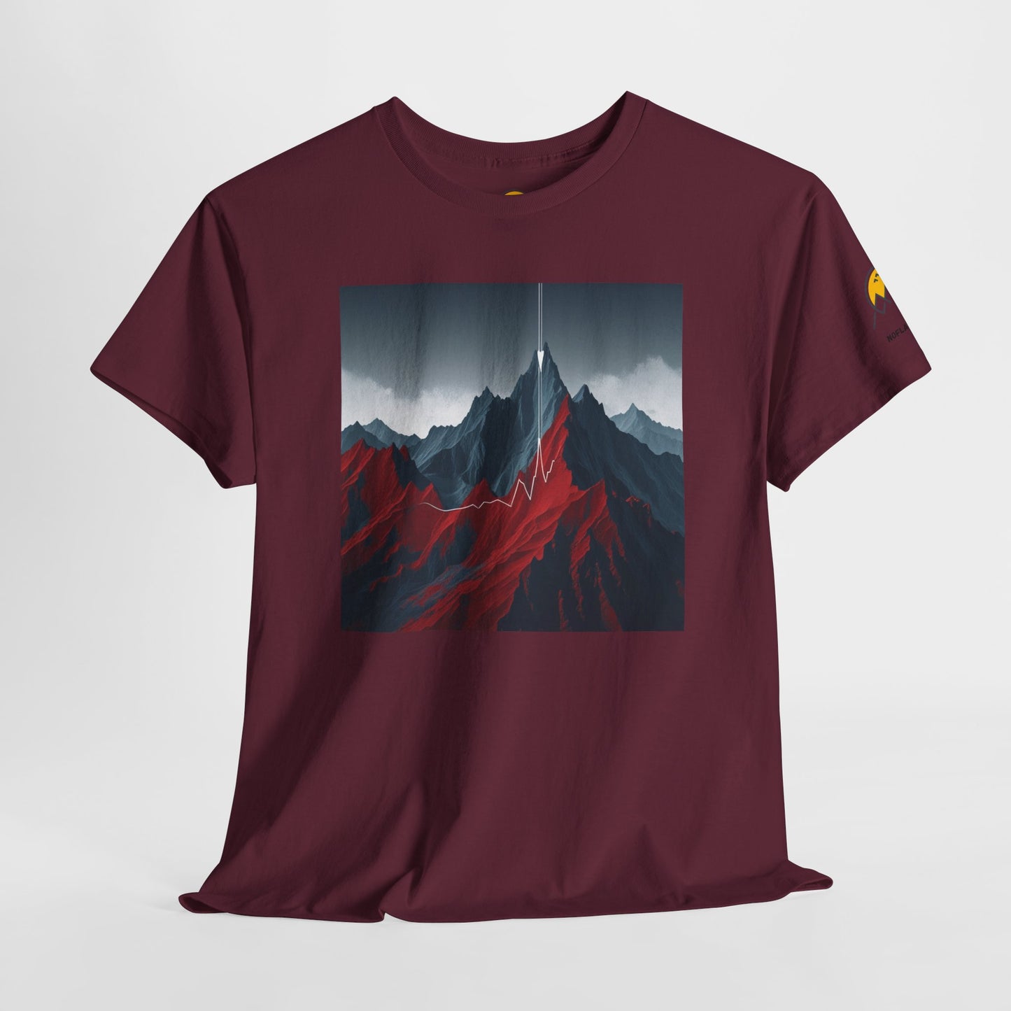 Mountain Adventure Unisex Heavy Cotton Tee - Nature Lover Gift, Outdoor T-Shirt, Casual Wear, Hiking Apparel, Gift for Explorers