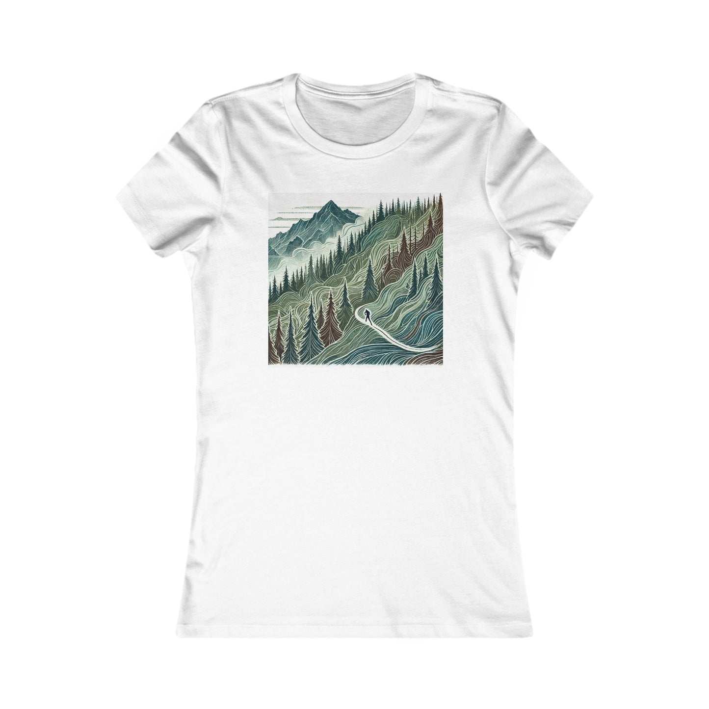 NOFLATMILES “Evergreen Flow” Women’s Tee