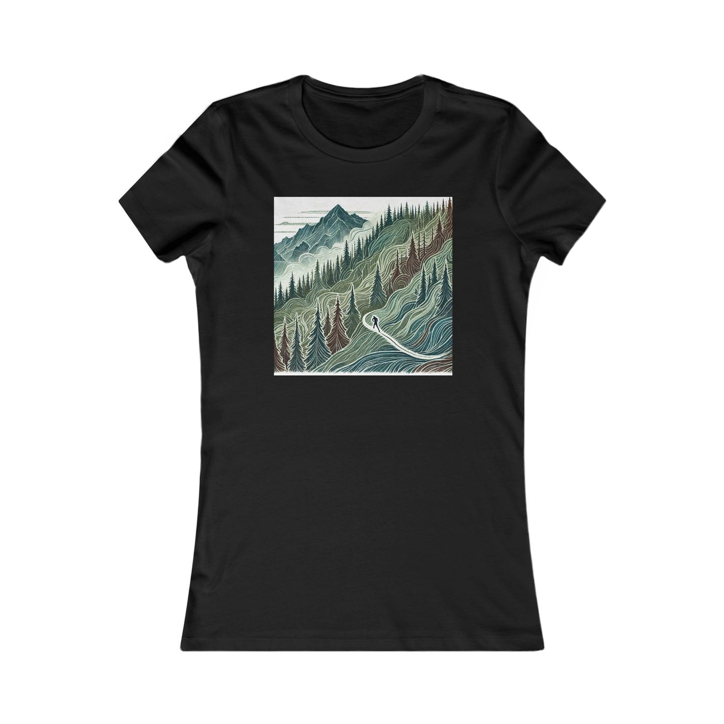 NOFLATMILES “Evergreen Flow” Women’s Tee