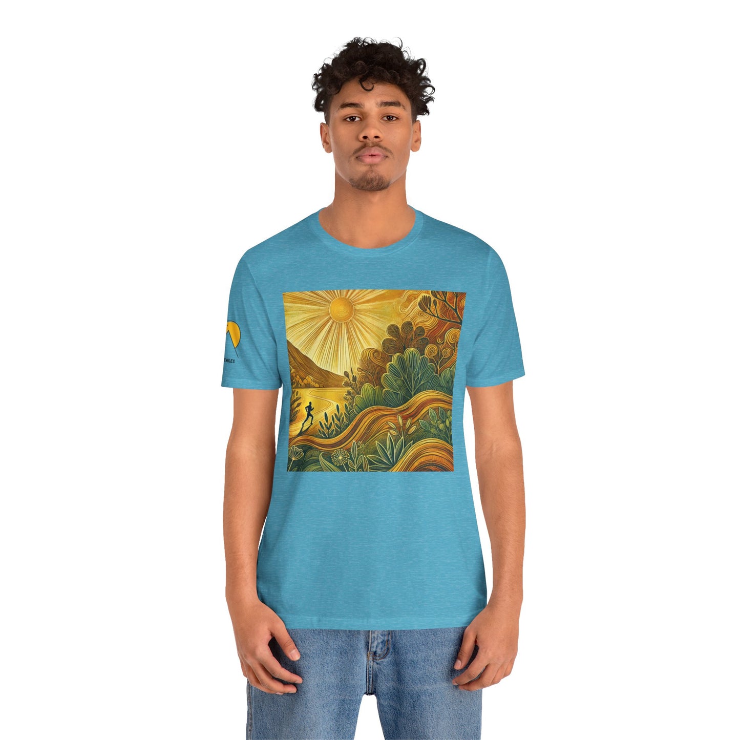 NOFLATMILES Sunburst Flow Tee – Bella+Canvas 3001