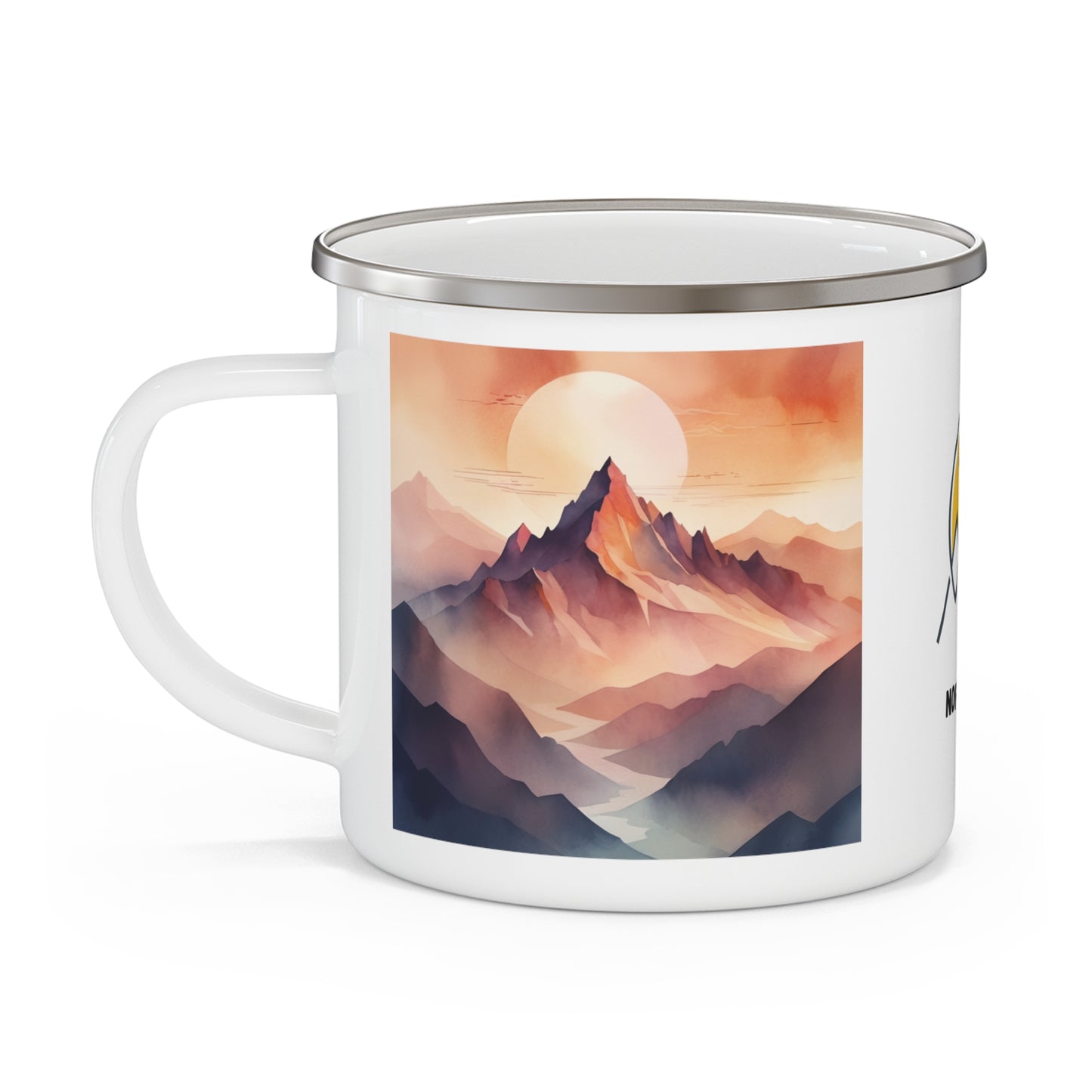 NOFLATMILES Alpenglow Mirage Enamel Camp Mug 12oz (Sunset Ritual)