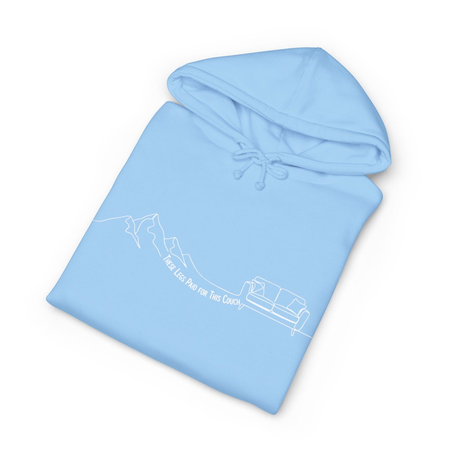 These Legs Paid for This Couch Heavyweight Hoodie | Après-Trail Hoodie | NOFLATMILES