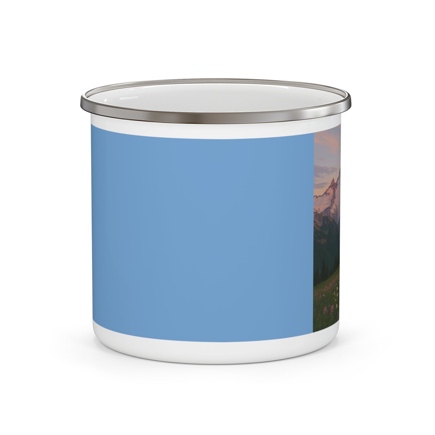 NOFLATMILES Rainier Bloom Enamel Camp Mug 12oz (Sunrise Ritual)