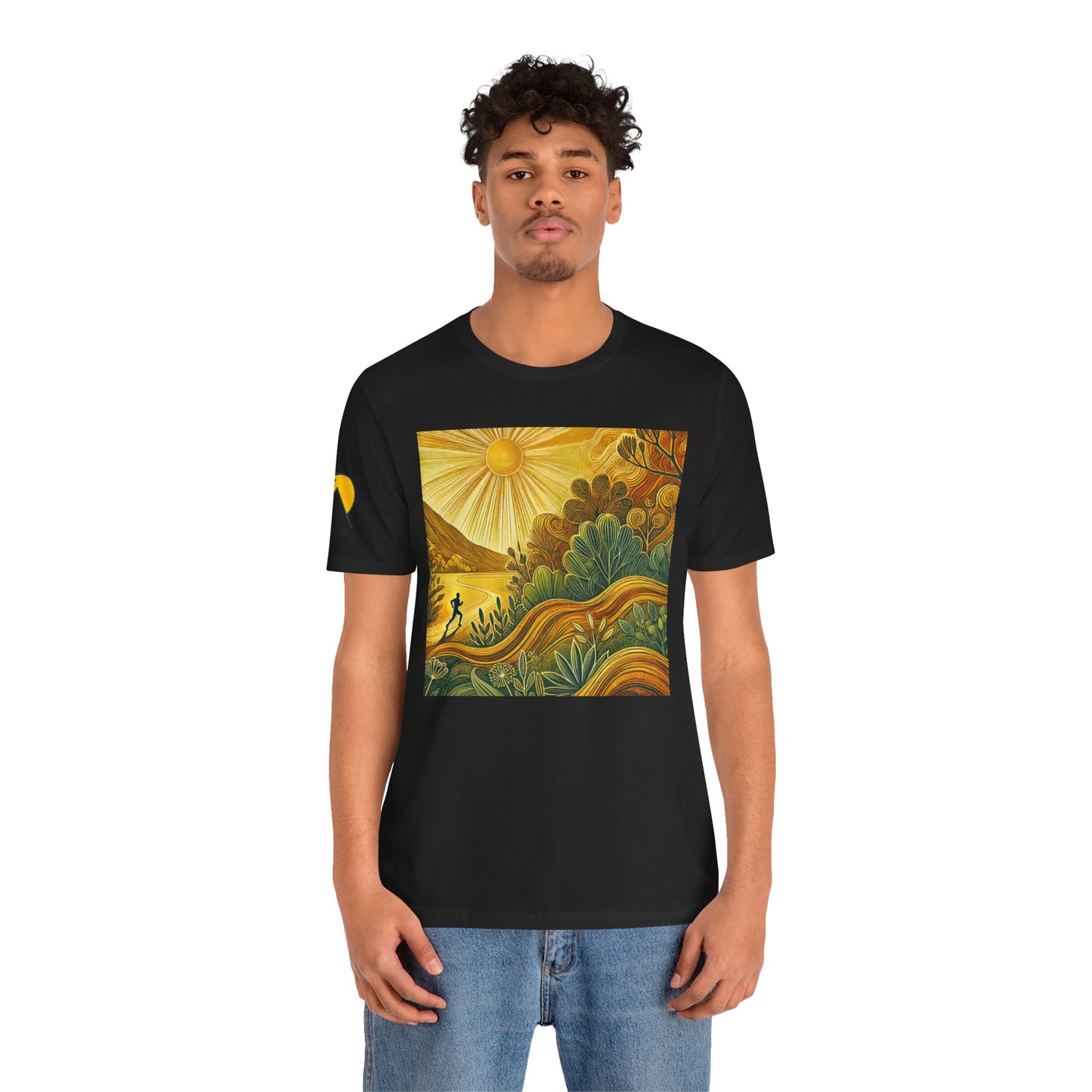 NOFLATMILES Sunburst Flow Tee – Bella+Canvas 3001