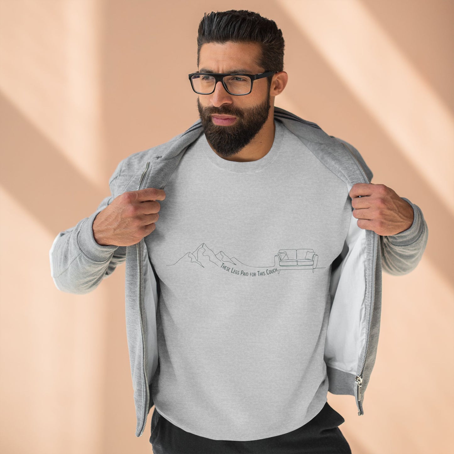 These Legs Paid for This Couch Crewneck | Funny Trail Sweatshirt | NOFLATMILES
