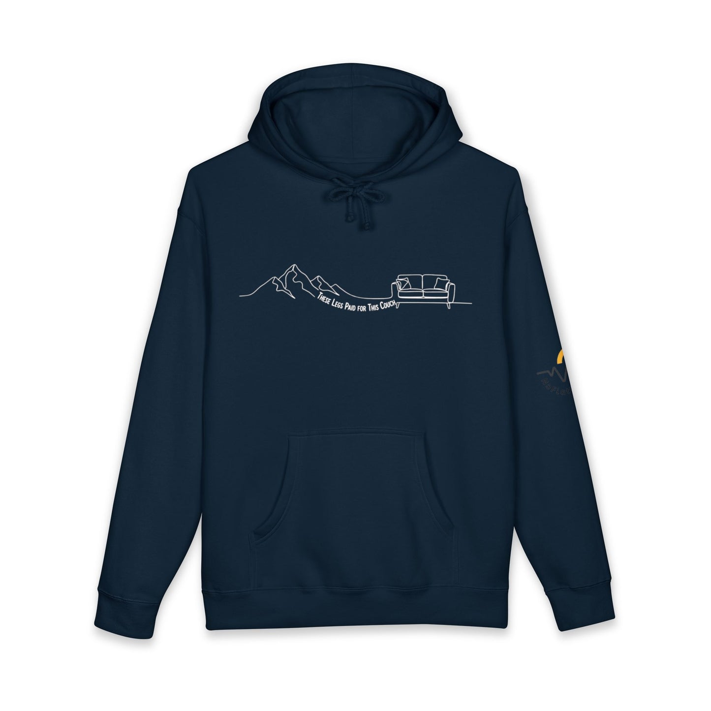 These Legs Paid for This Couch Heavyweight Hoodie | Après-Trail Hoodie | NOFLATMILES