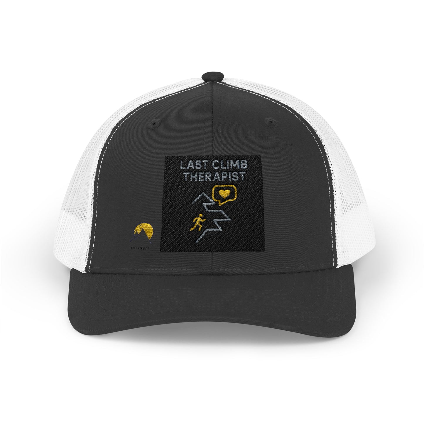 NOFLATMILES “Last Climb Therapist” Trucker