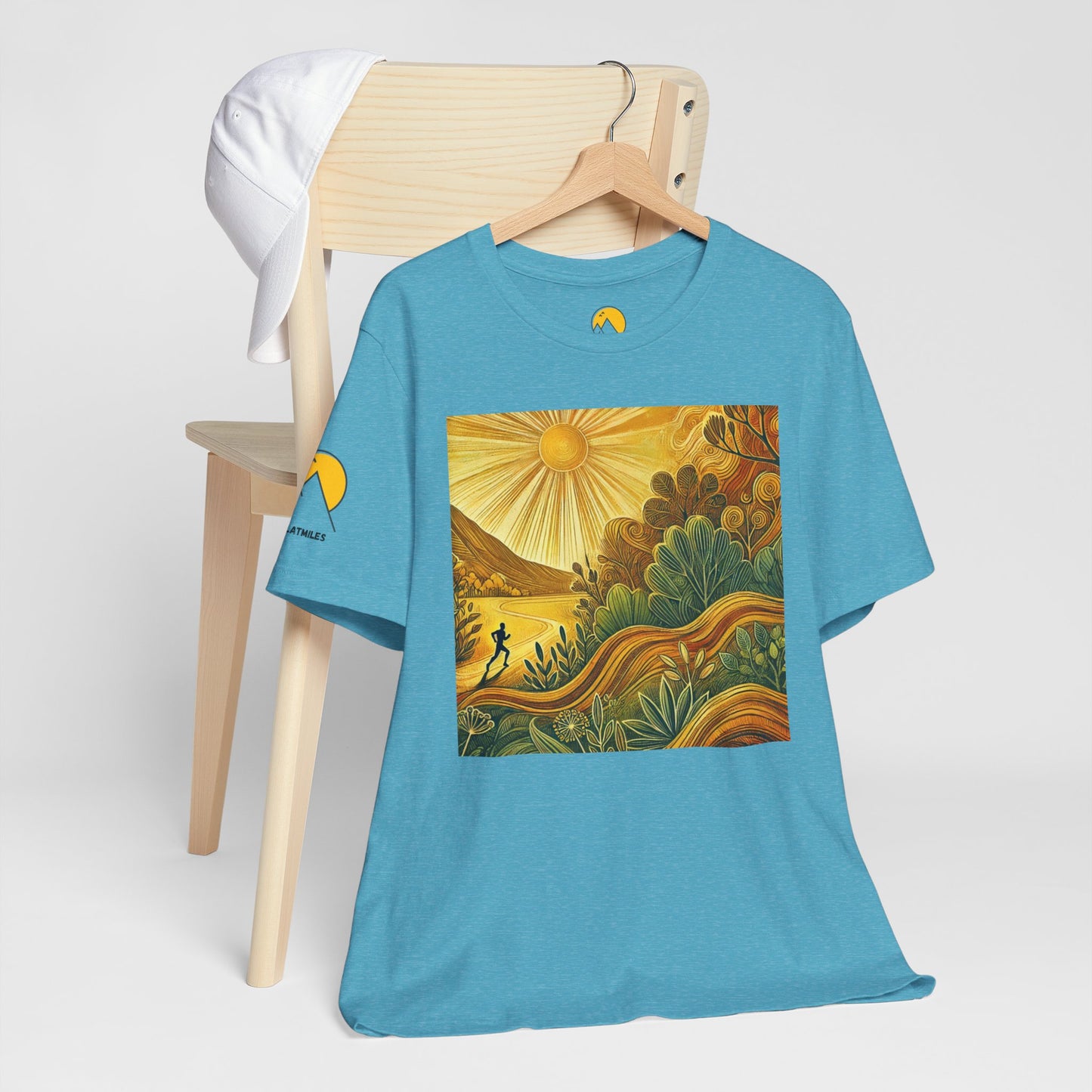 NOFLATMILES Sunburst Flow Tee – Bella+Canvas 3001