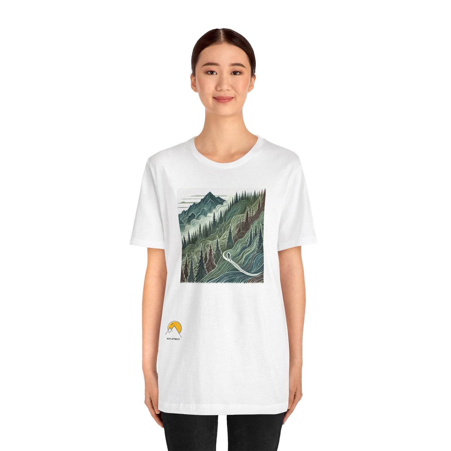 NOFLATMILES “Evergreen Flow” Tee