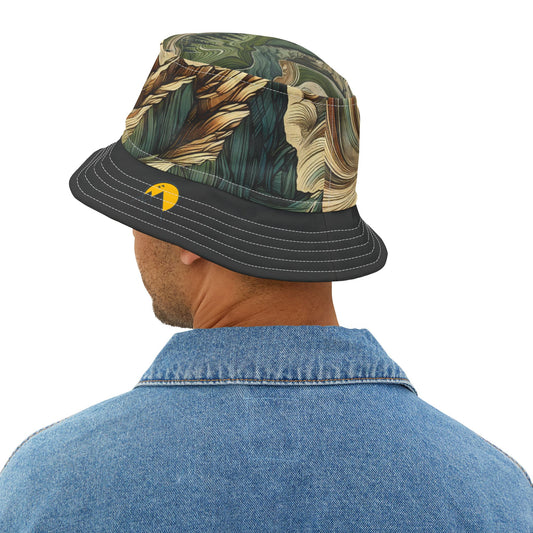NOFLATMILES Whirlwind Peaks Bucket Hat (AOP) – 360° Contours