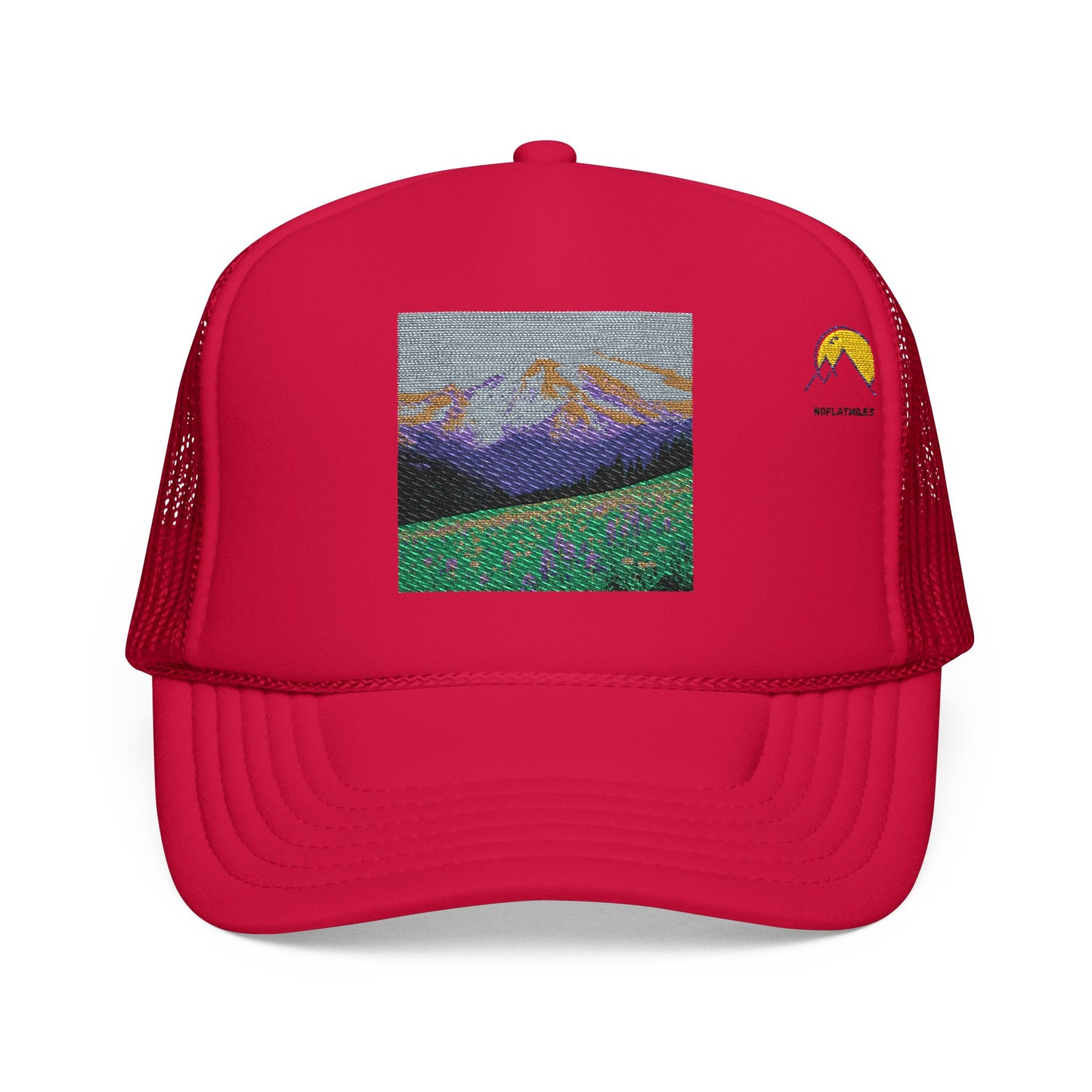 NOFLATMILES Rainier Bloom Trucker (Ridgeline Breeze)