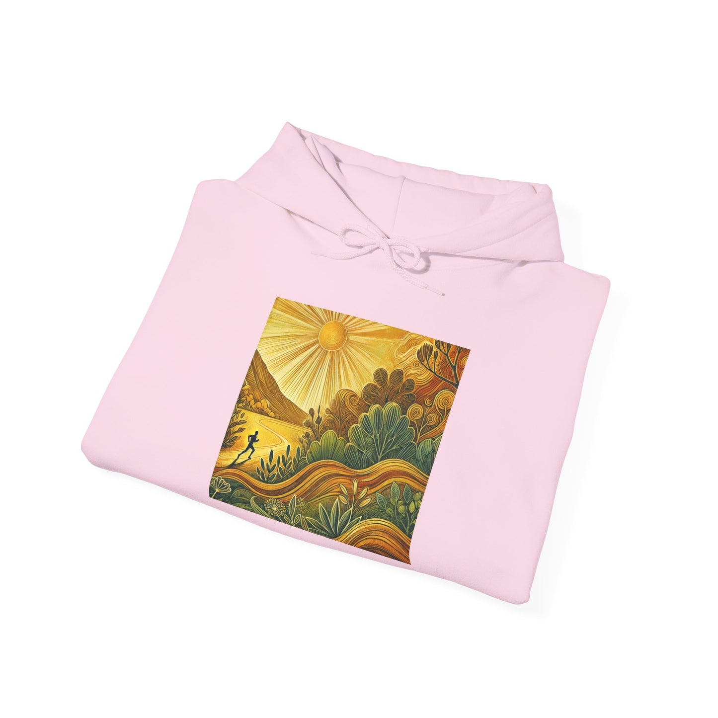 NOFLATMILES Sunburst Flow Hoodie – Gildan 18500