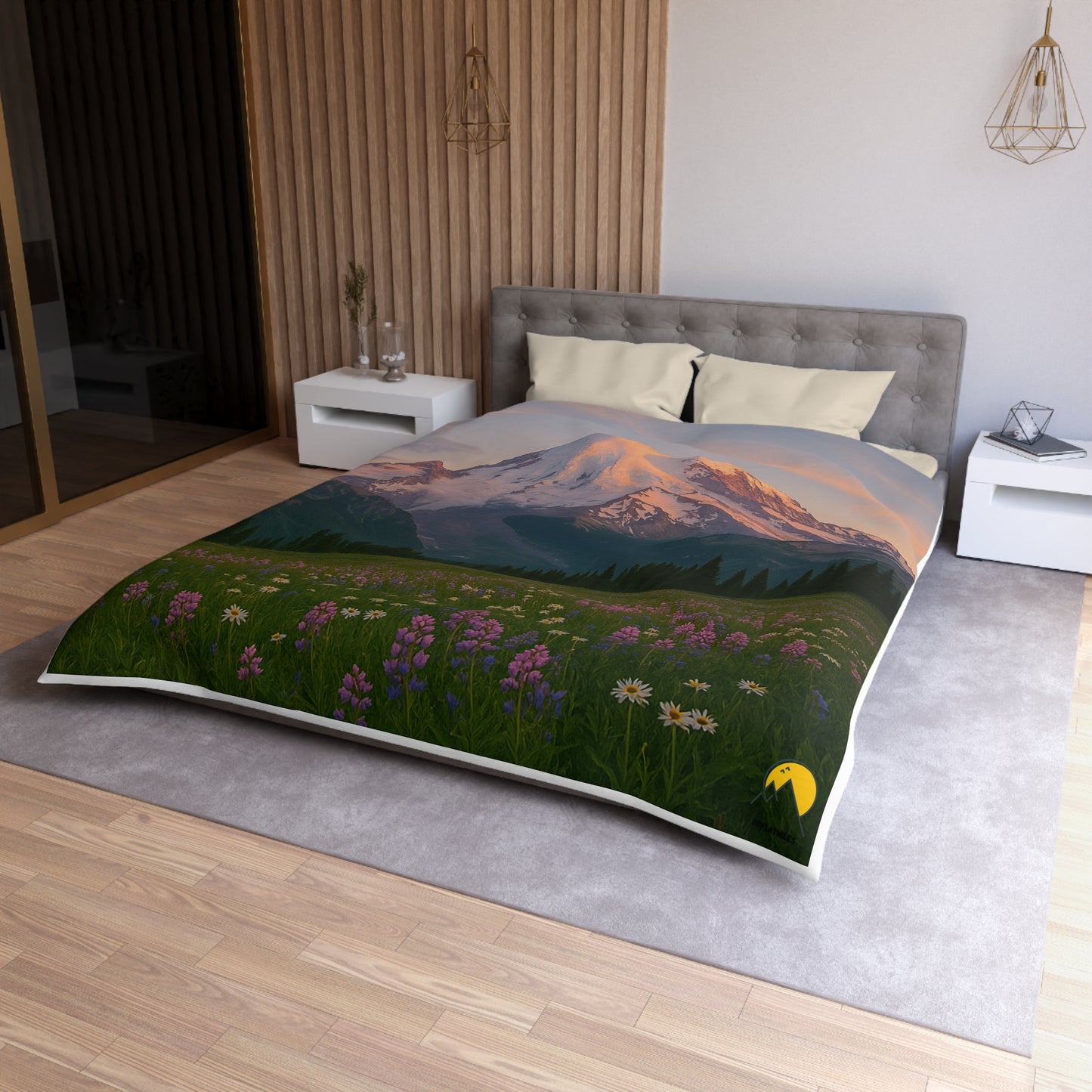 NOFLATMILES Rainier Bloom Duvet Cover (Alpine Dream)