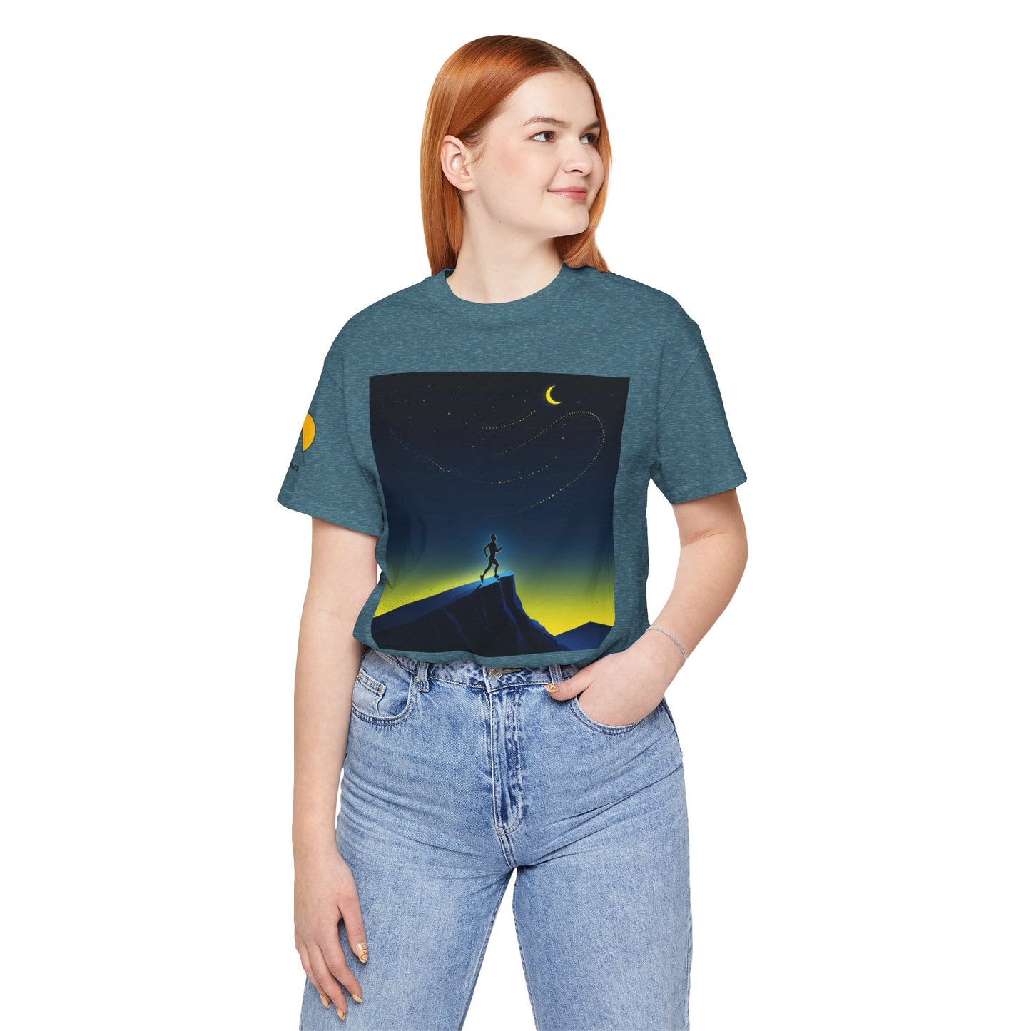 NOFLATMILES Night Shift Tee – Bella+Canvas 3001 (Moonrise Miles)