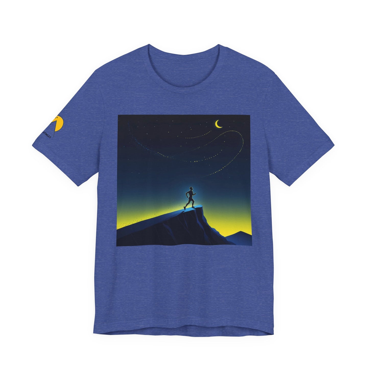 NOFLATMILES Night Shift Tee – Bella+Canvas 3001 (Moonrise Miles)