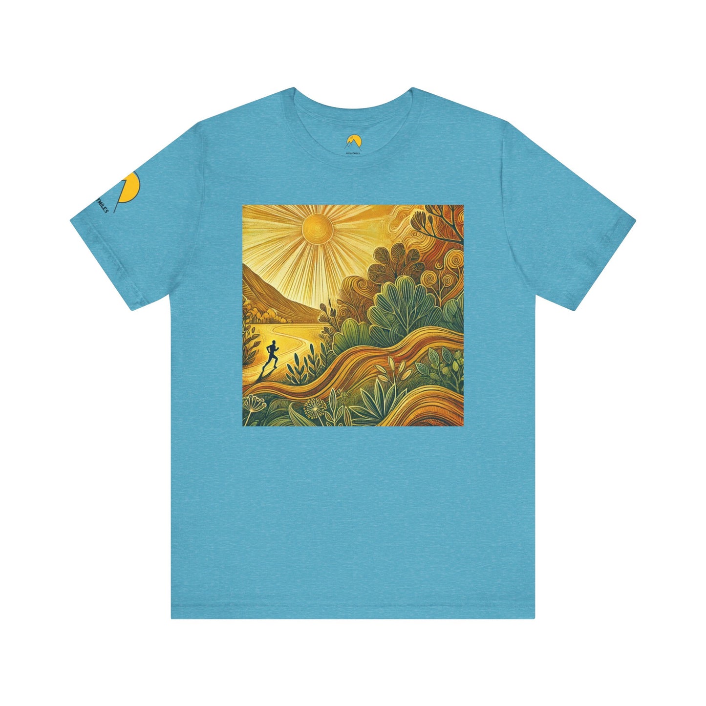 NOFLATMILES Sunburst Flow Tee – Bella+Canvas 3001