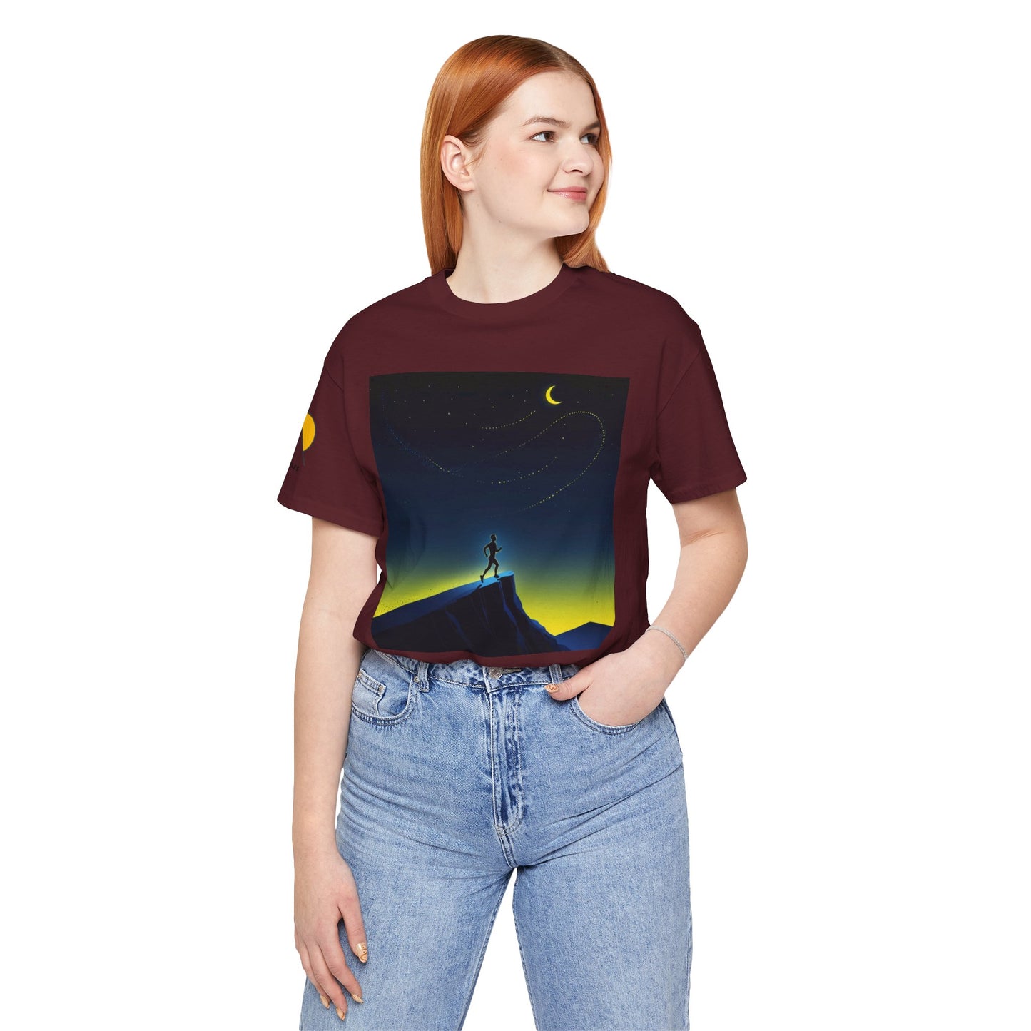 NOFLATMILES Night Shift Tee – Bella+Canvas 3001 (Moonrise Miles)
