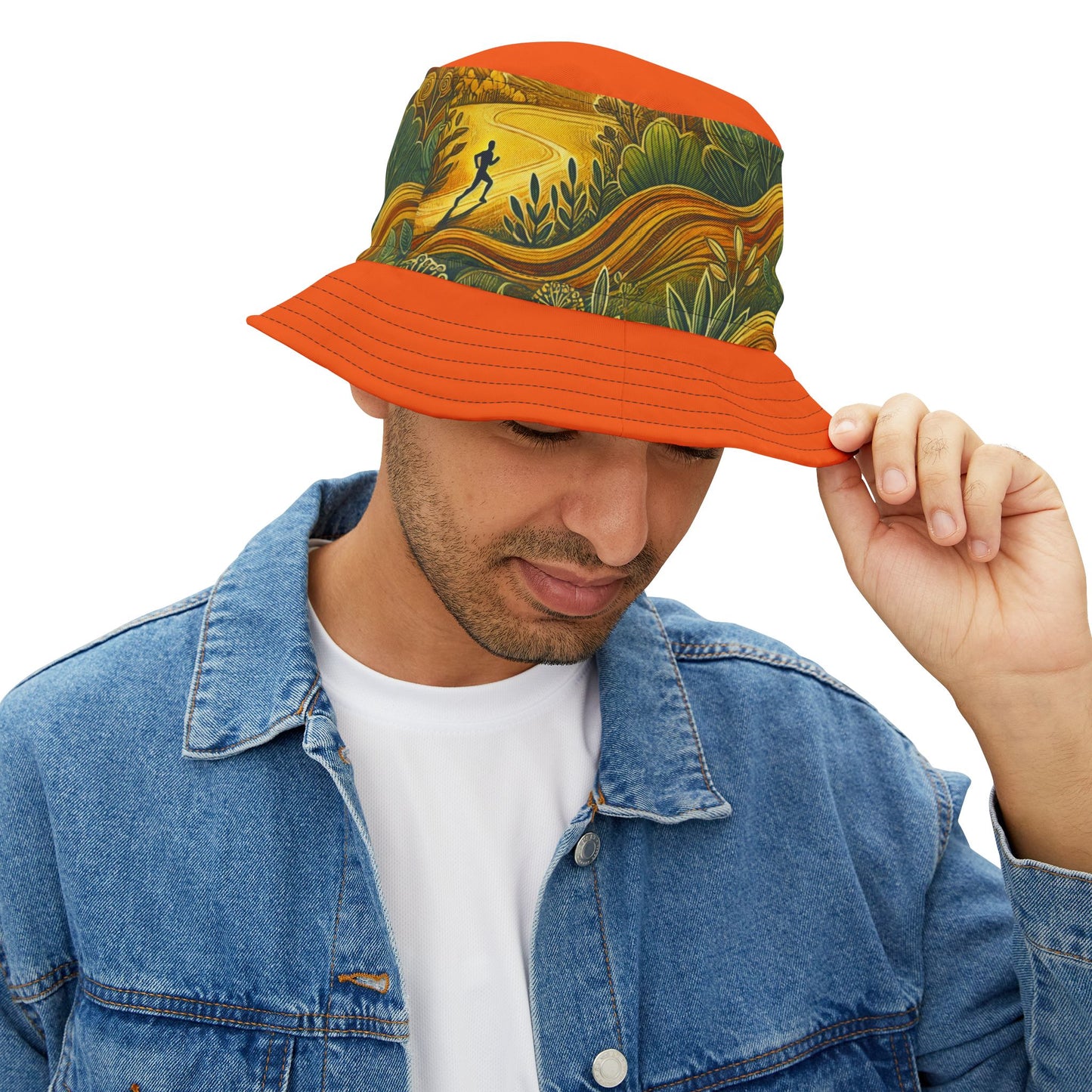NOFLATMILES Sunburst Flow Bucket Hat (AOP)