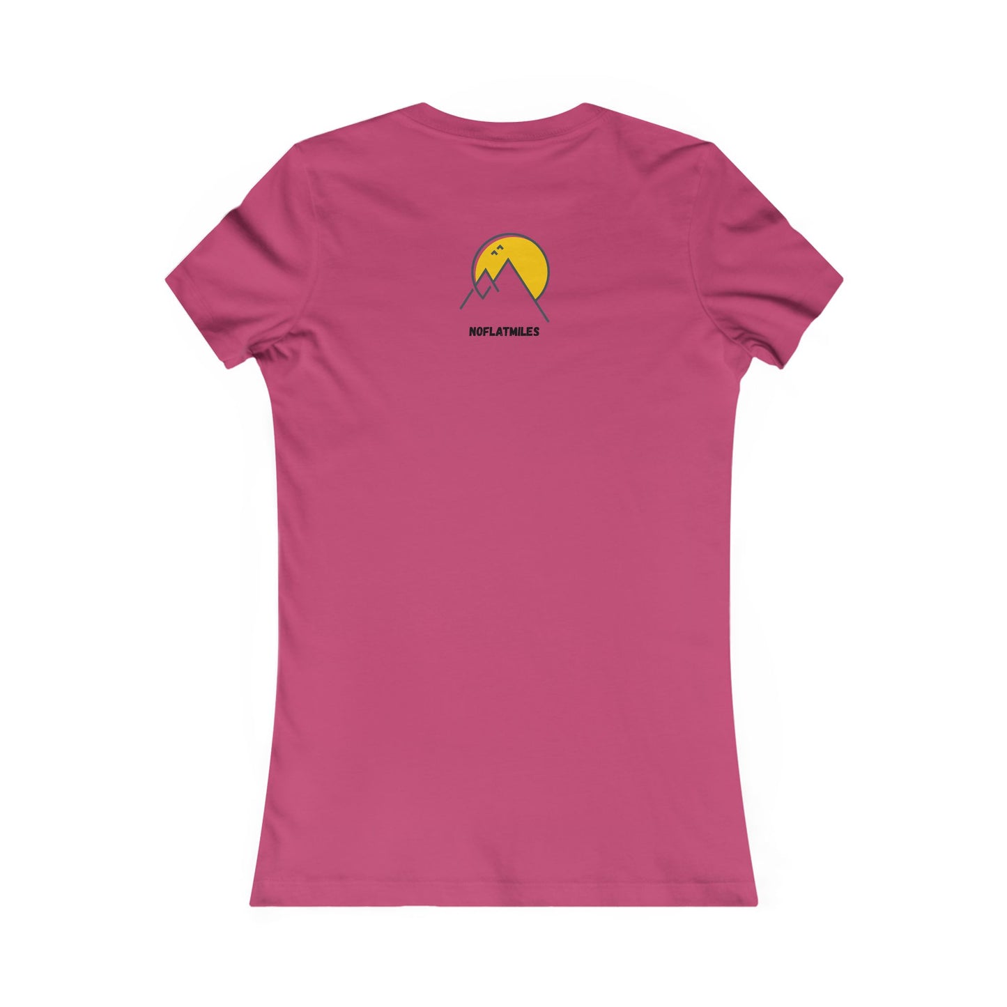 NOFLATMILES Sunburst Flow Women’s Tee – Bella+Canvas 6004