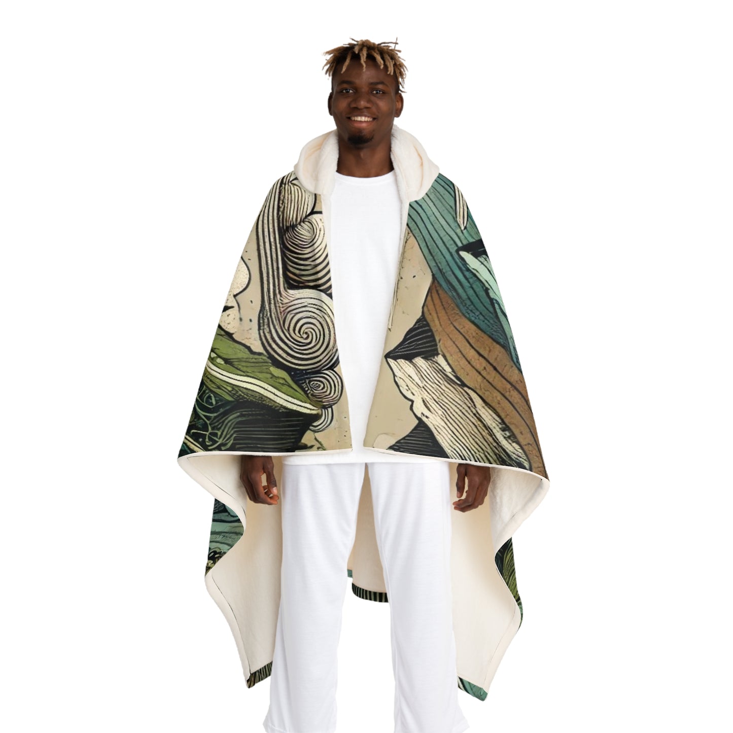 NOFLATMILES Whirlwind Peaks Sherpa Blanket (Basecamp Storm)