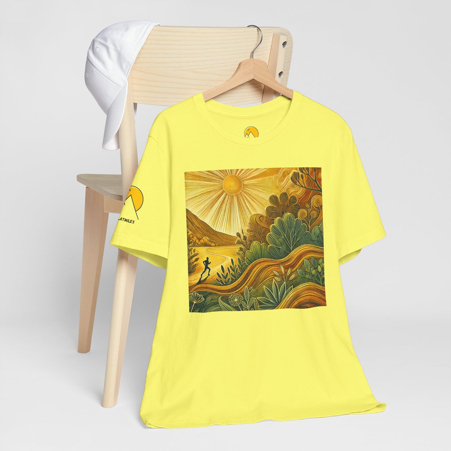 NOFLATMILES Sunburst Flow Tee – Bella+Canvas 3001