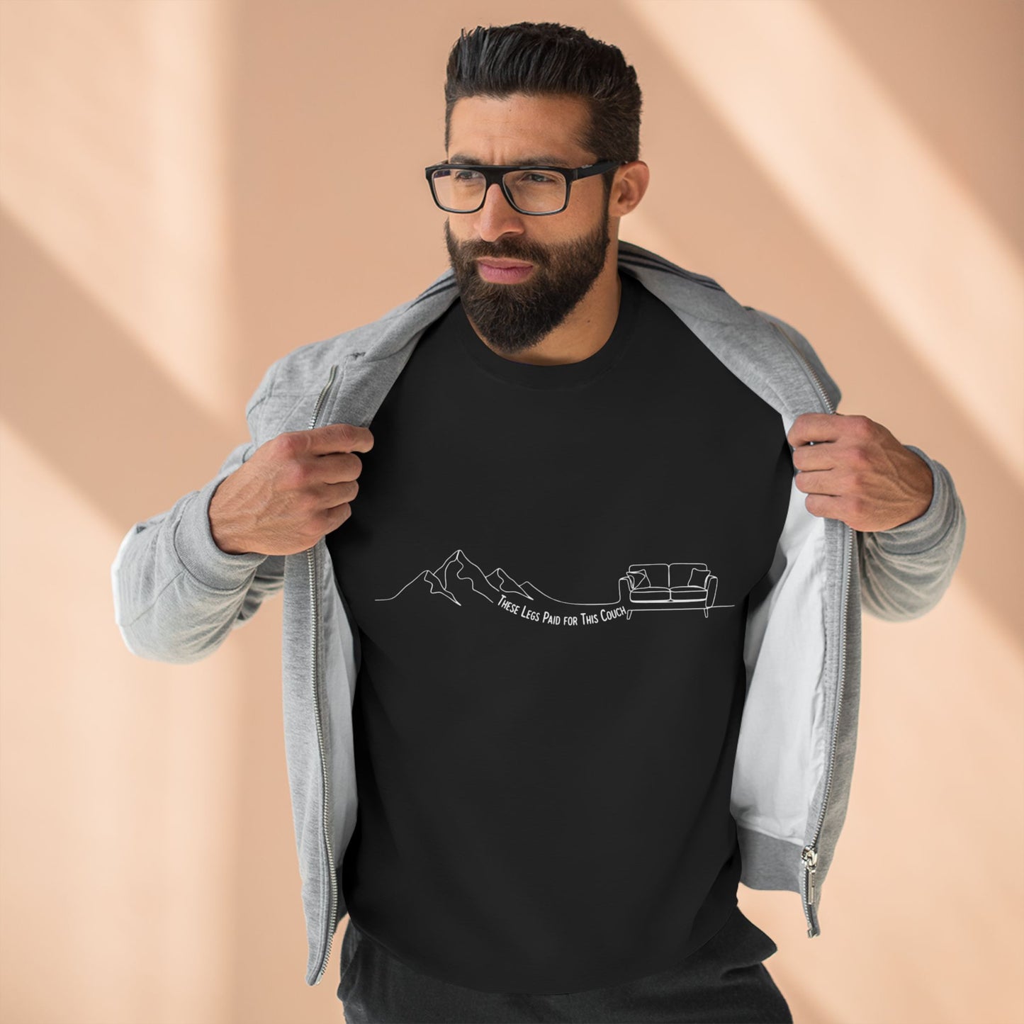 These Legs Paid for This Couch Crewneck | Funny Trail Sweatshirt | NOFLATMILES