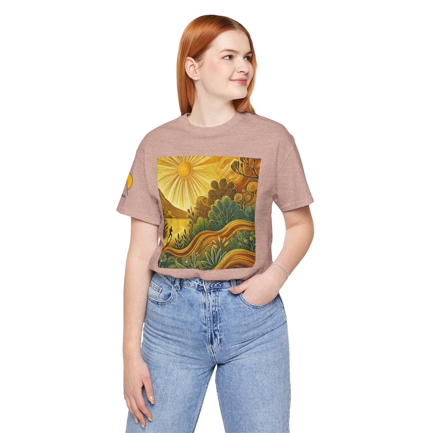 NOFLATMILES Sunburst Flow Tee – Bella+Canvas 3001