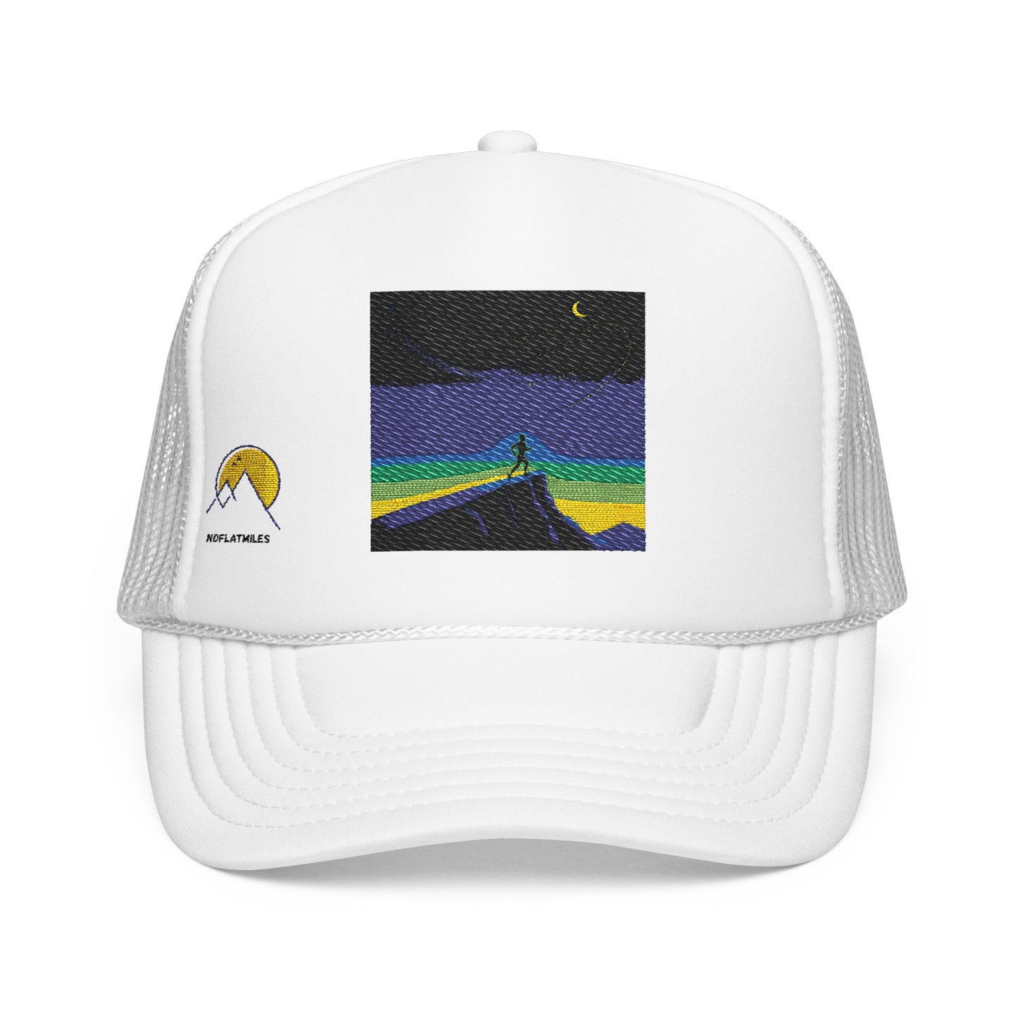 NOFLATMILES Night Shift Trucker – Yupoong 6606 (Ridgeline Breeze)