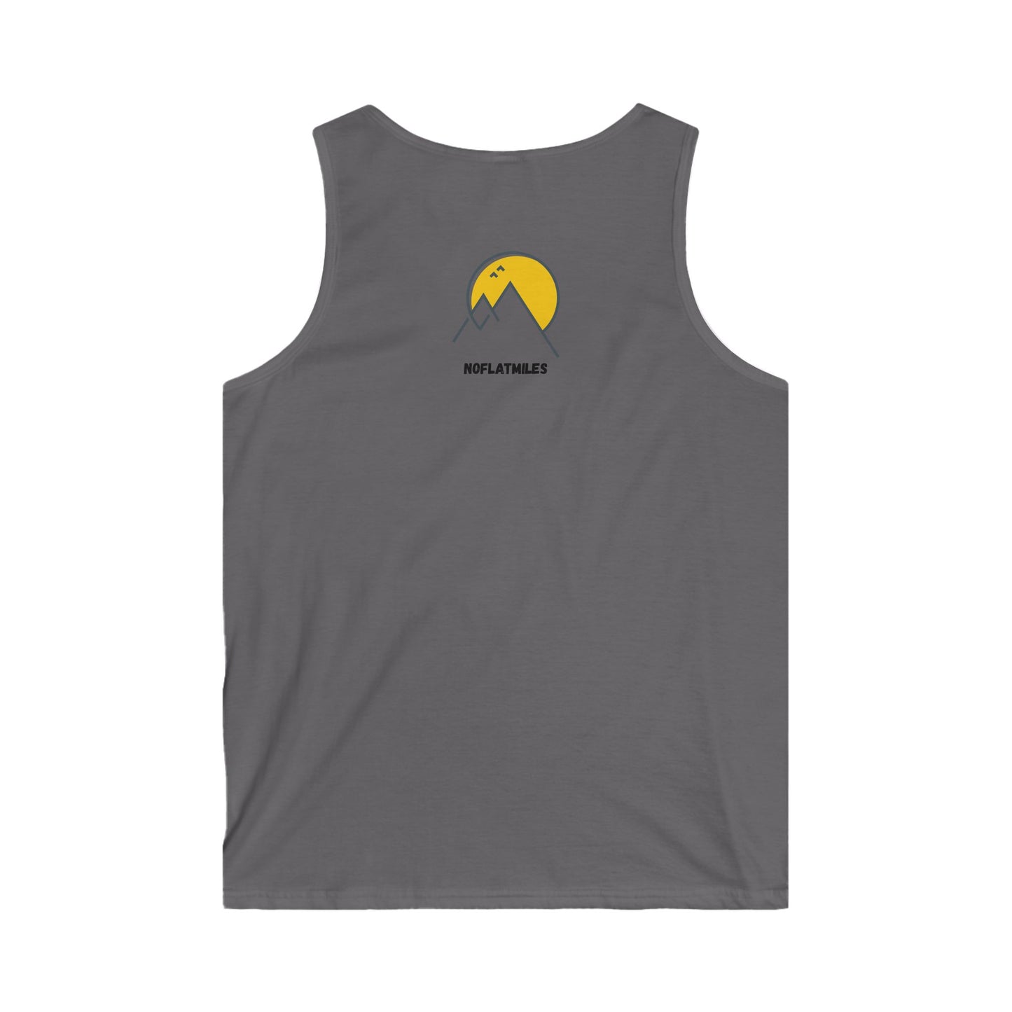 NOFLATMILES Night Shift Men’s Tank – Softstyle (After-Dark Heat)