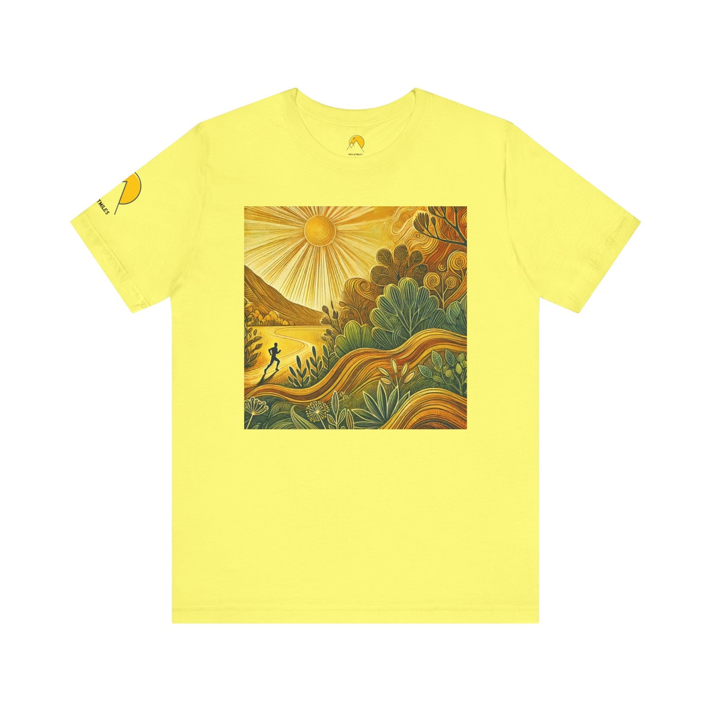 NOFLATMILES Sunburst Flow Tee – Bella+Canvas 3001