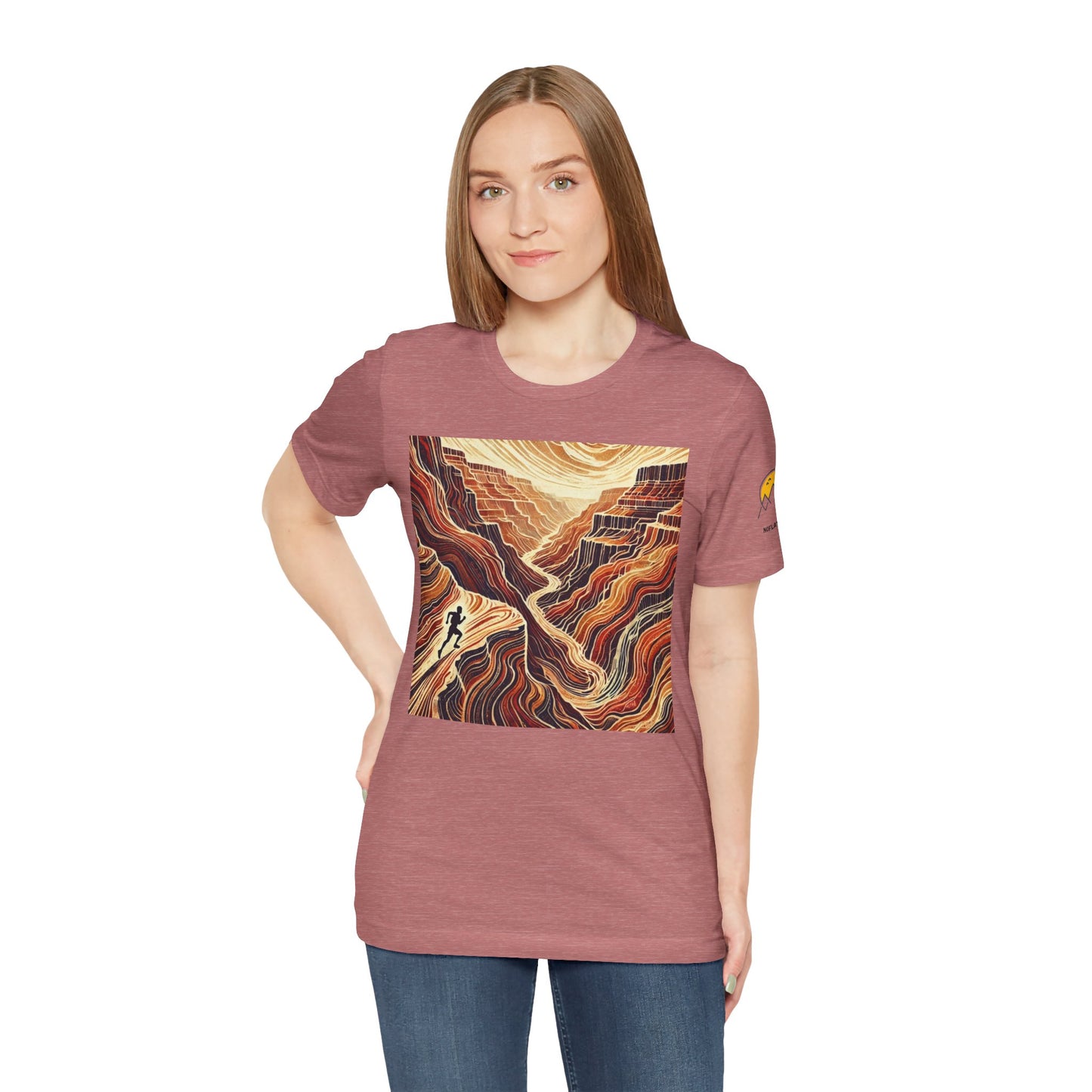 NOFLATMILES “Canyon Flow” Tee – Bella+Canvas 3001