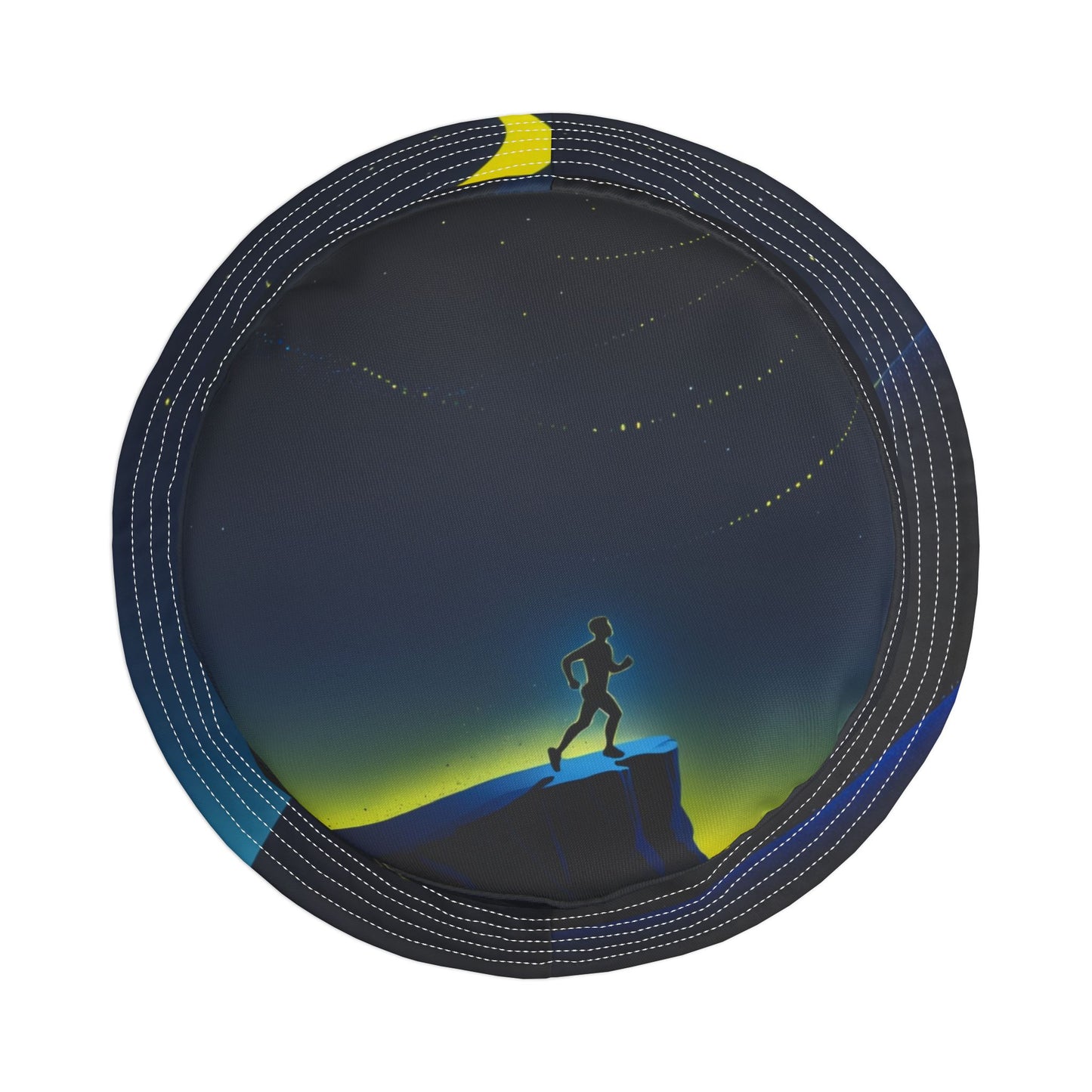 NOFLATMILES Night Shift Bucket Hat (AOP) – 360° Moonrise