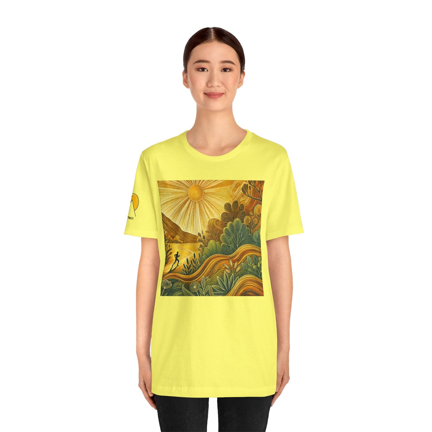 NOFLATMILES Sunburst Flow Tee – Bella+Canvas 3001