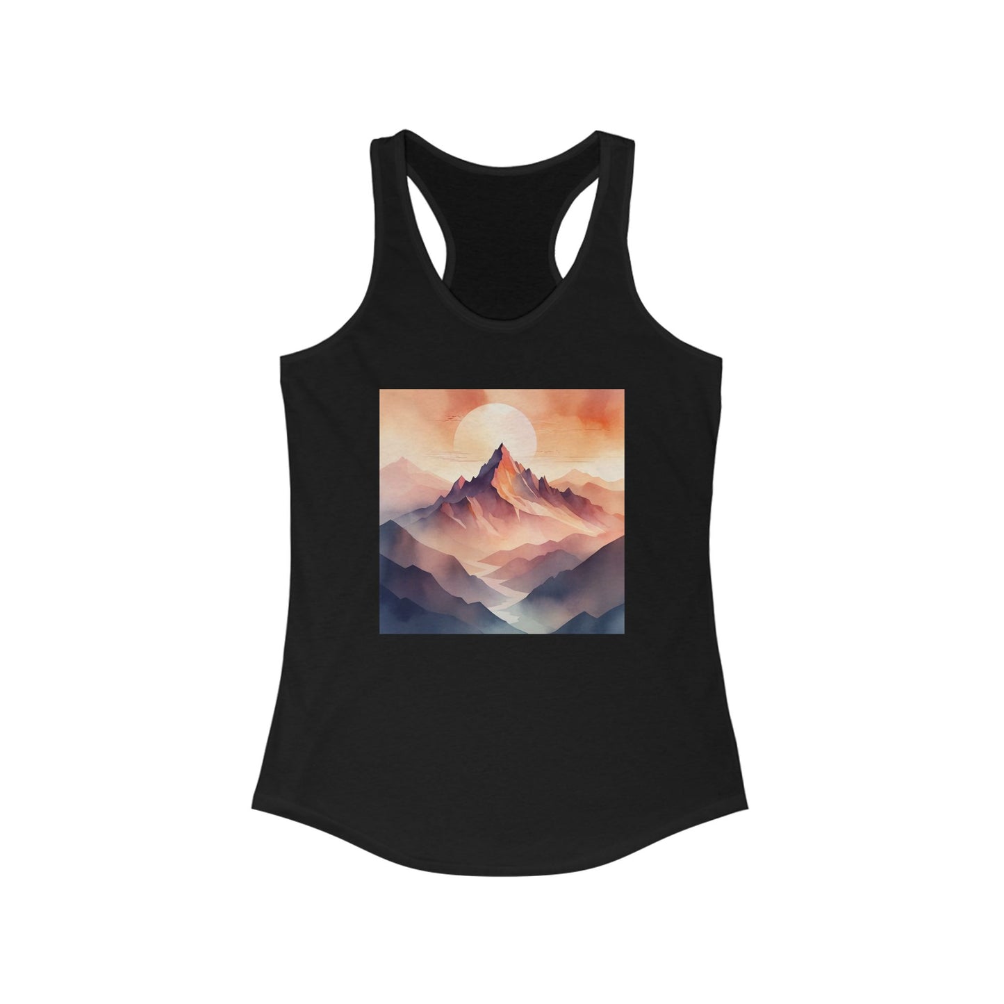 NOFLATMILES Alpenglow Mirage Women’s Racerback Tank (Summer Climb)