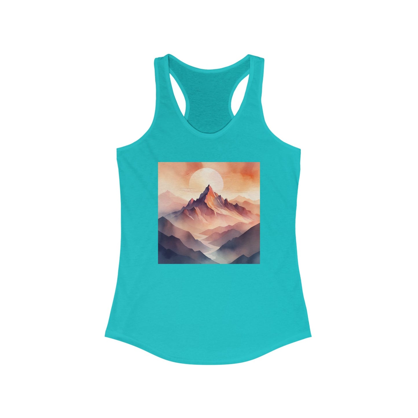 NOFLATMILES Alpenglow Mirage Women’s Racerback Tank (Summer Climb)