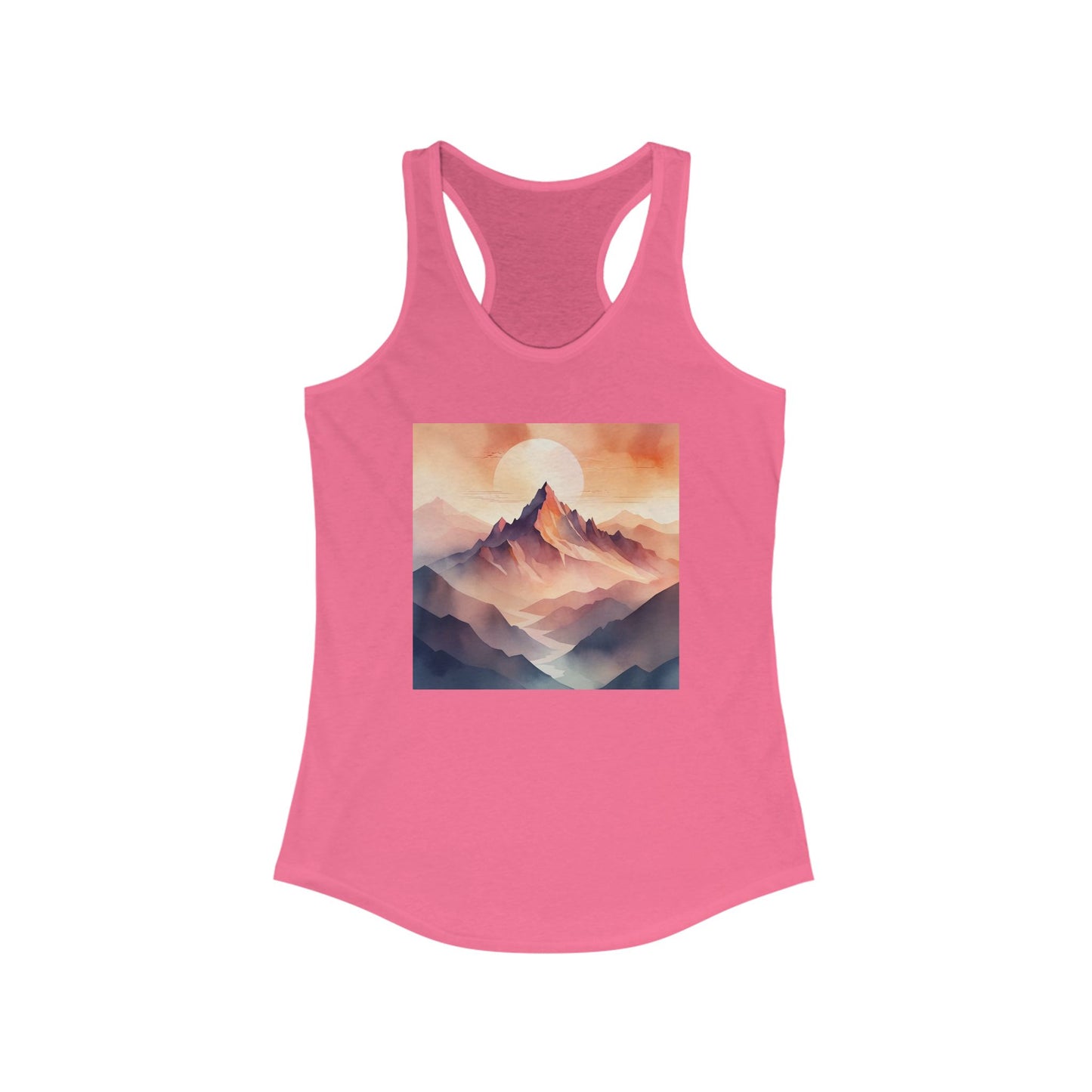 NOFLATMILES Alpenglow Mirage Women’s Racerback Tank (Summer Climb)