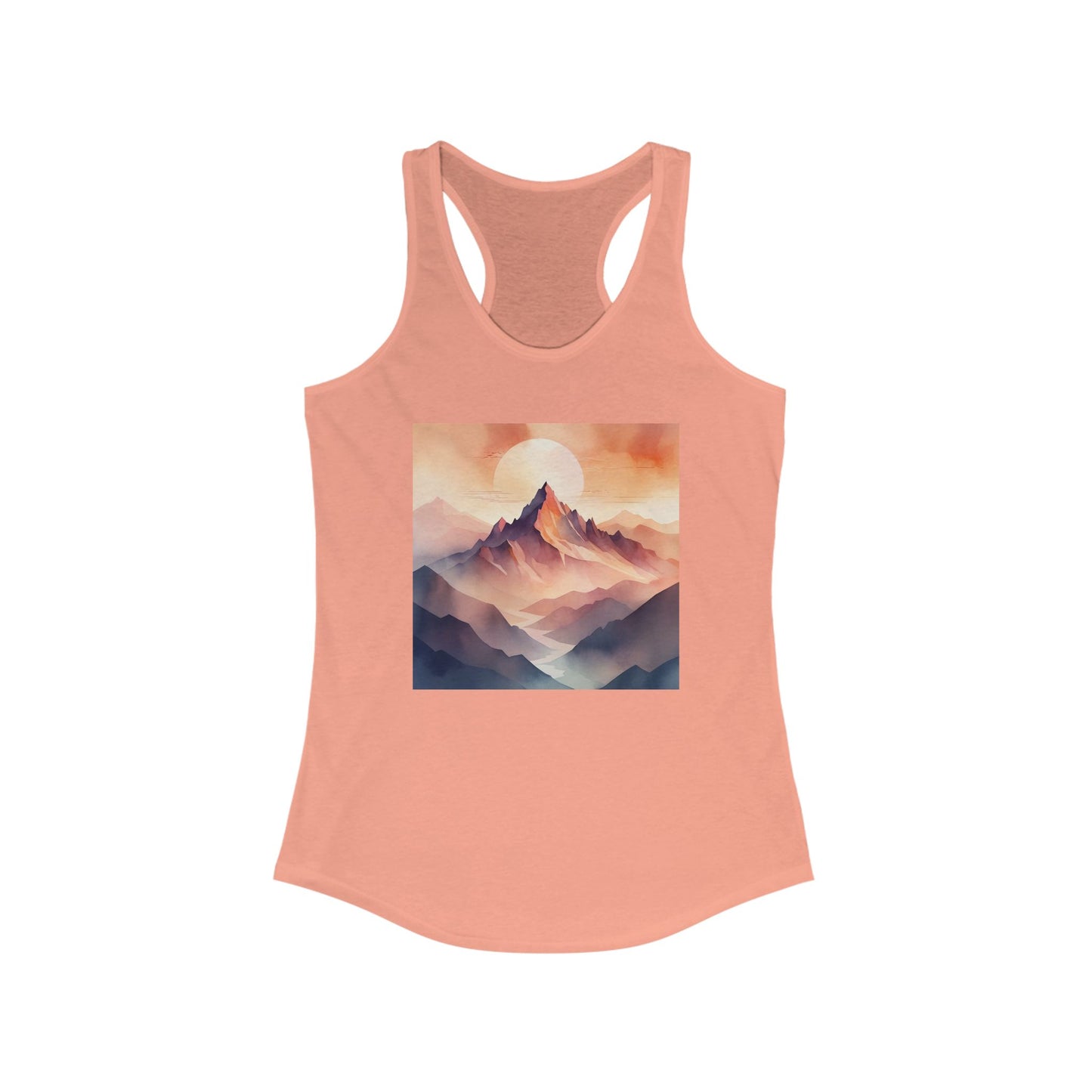 NOFLATMILES Alpenglow Mirage Women’s Racerback Tank (Summer Climb)