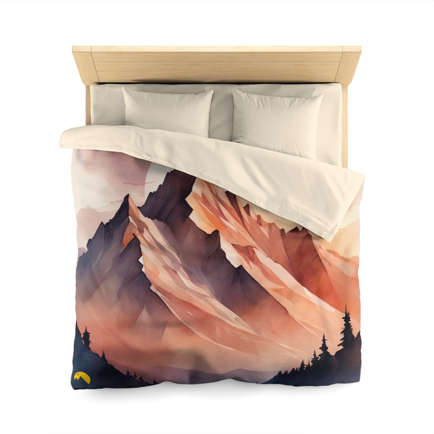 NOFLATMILES Alpenglow Mirage Duvet Cover (Dream in Vert)