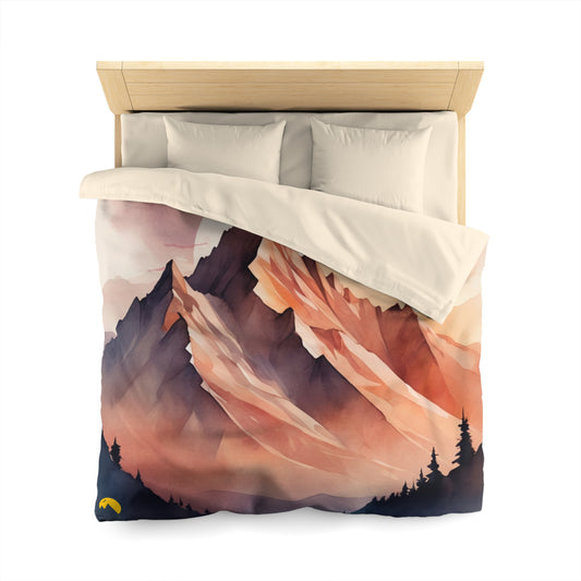 NOFLATMILES Alpenglow Mirage Duvet Cover (Dream in Vert)