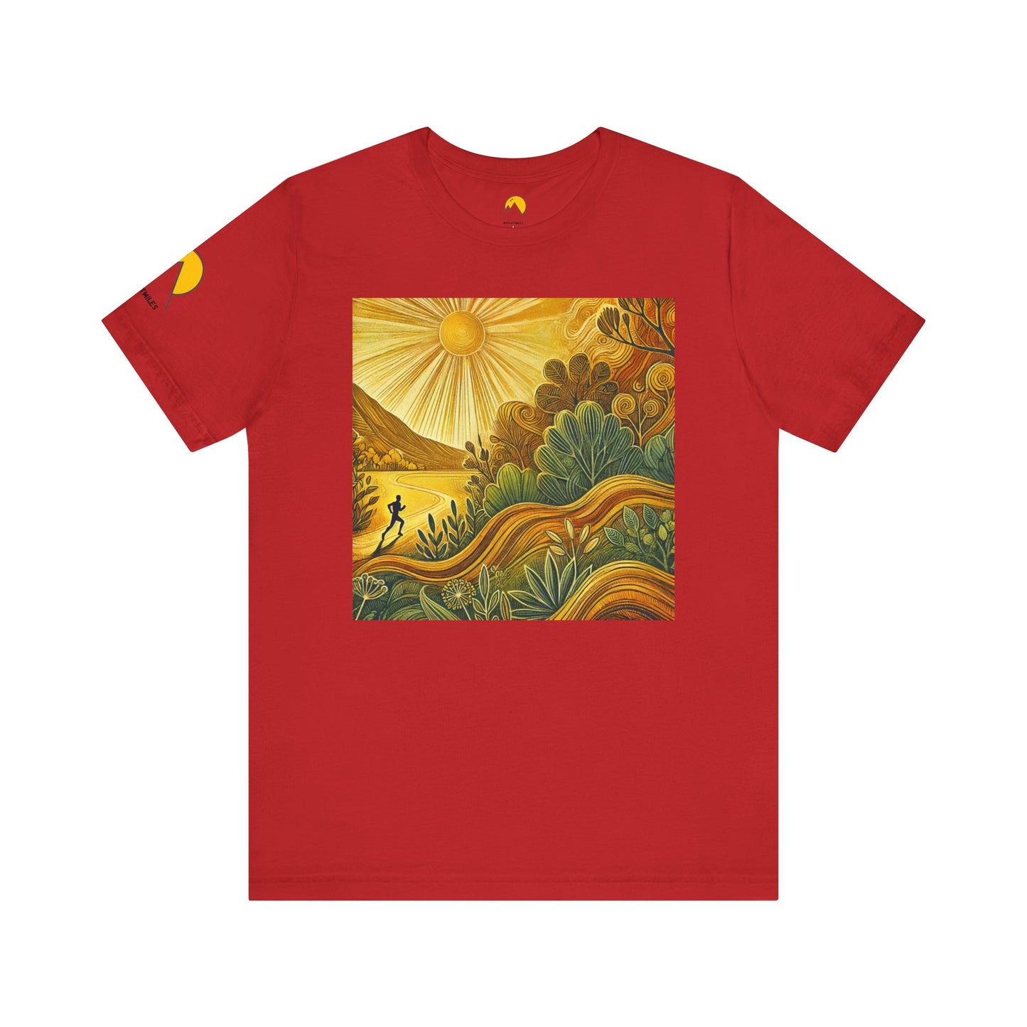 NOFLATMILES Sunburst Flow Tee – Bella+Canvas 3001